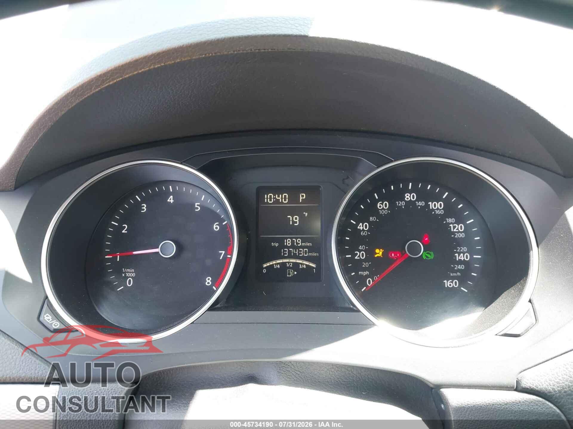 VOLKSWAGEN JETTA 2017 - 3VW2B7AJXHM399458