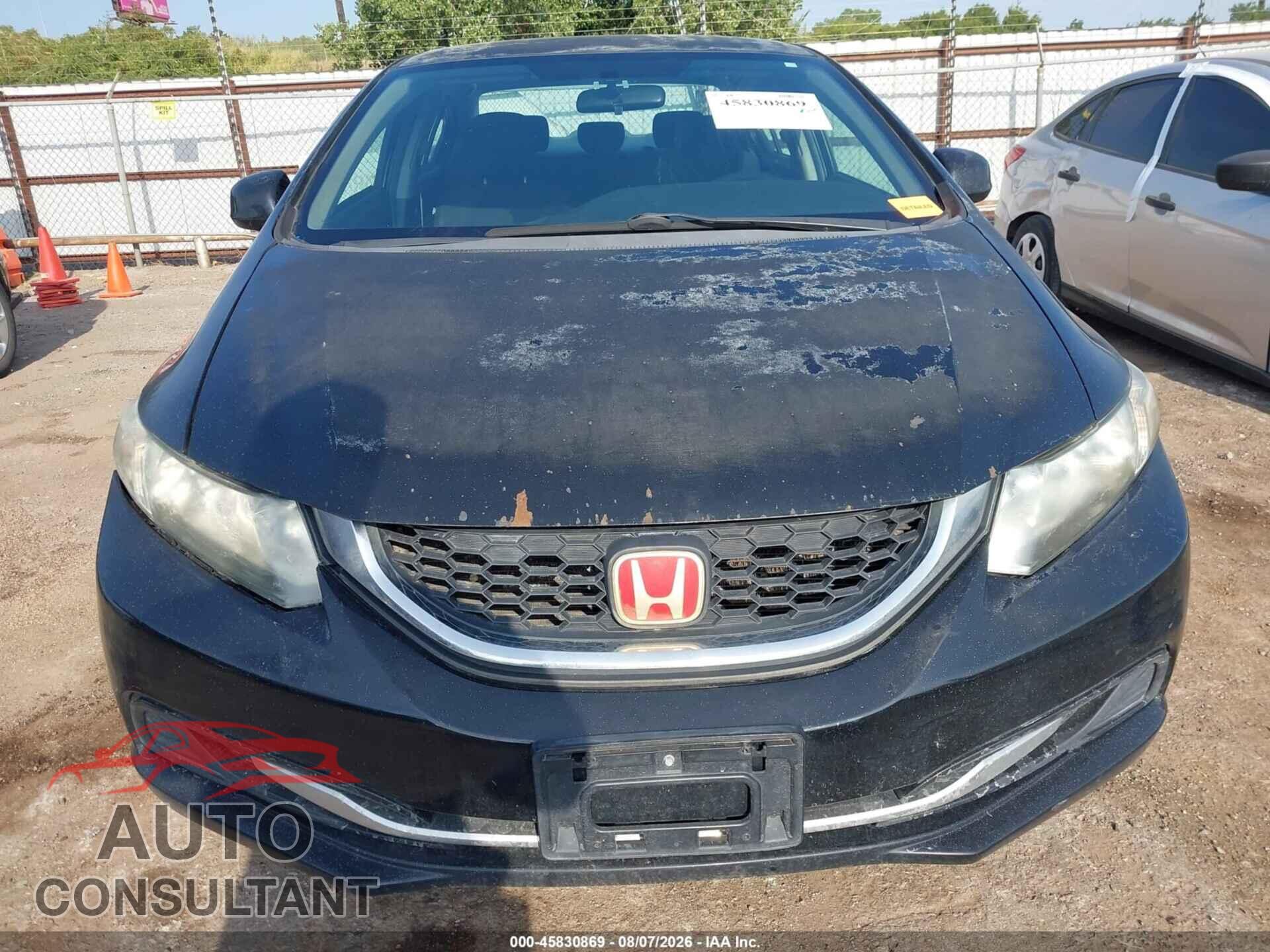 HONDA CIVIC 2013 - 19XFB2F54DE249191