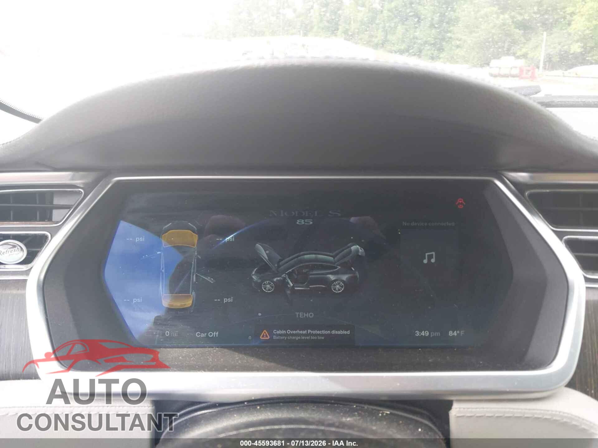 TESLA MODEL S 2013 - 5YJSA1CN6DFP08389
