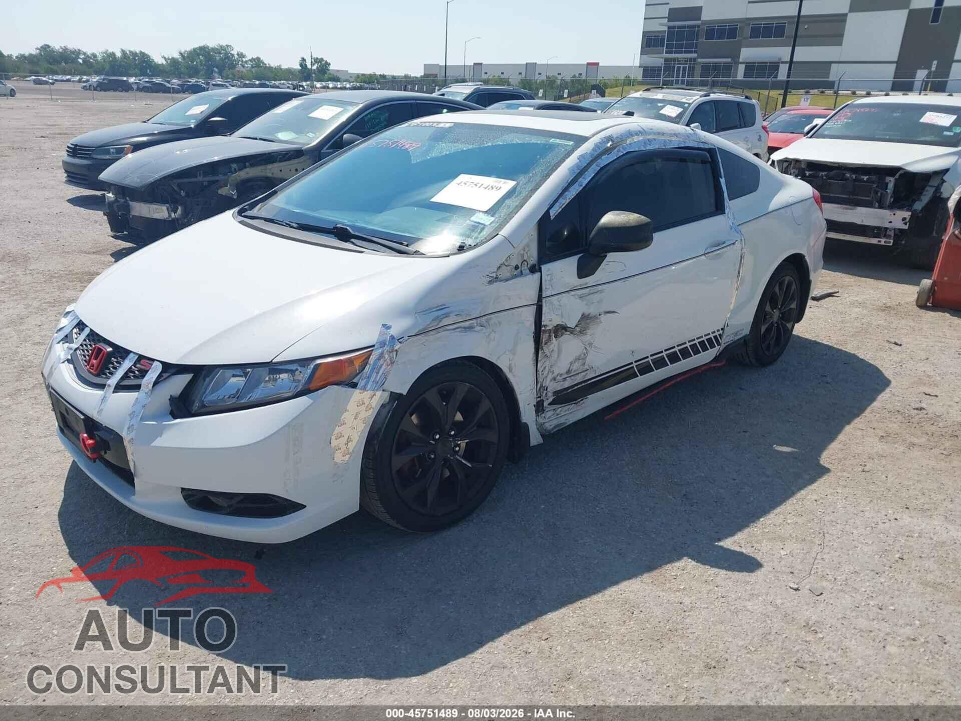 HONDA CIVIC 2012 - 2HGFG4A51CH708346