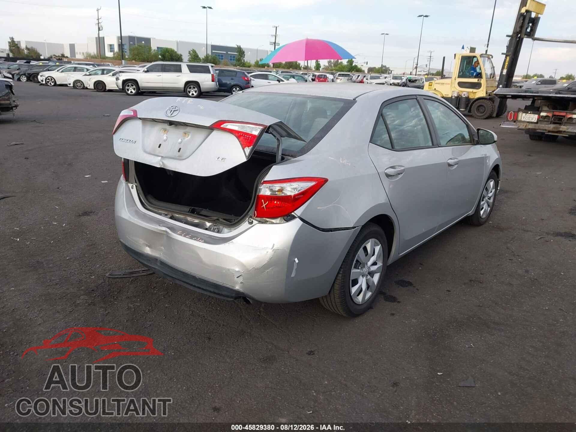 TOYOTA COROLLA 2015 - 5YFBURHE3FP184687