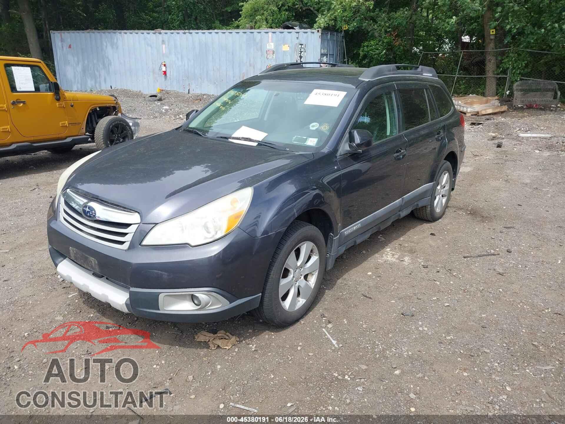 SUBARU OUTBACK 2011 - 4S4BRBLC8B3352322