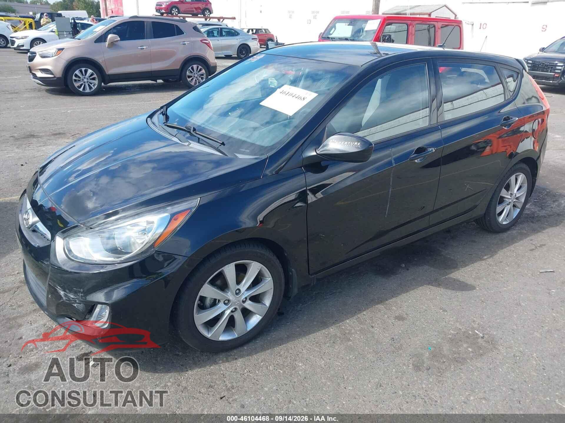 HYUNDAI ACCENT 2012 - KMHCU5AE2CU044793