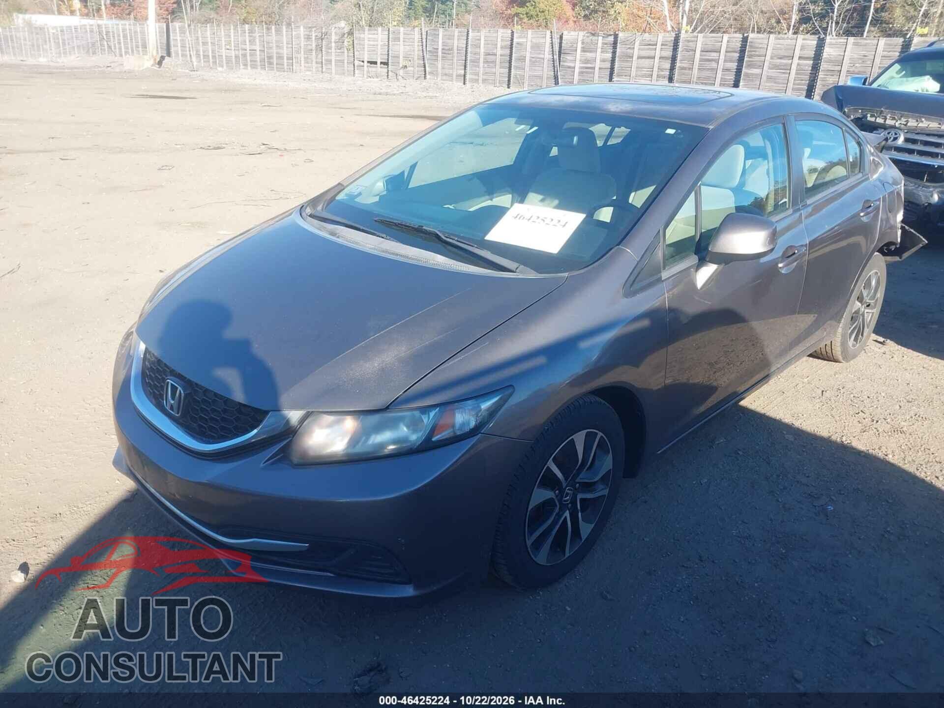 HONDA CIVIC 2013 - 2HGFB2F8XDH542996
