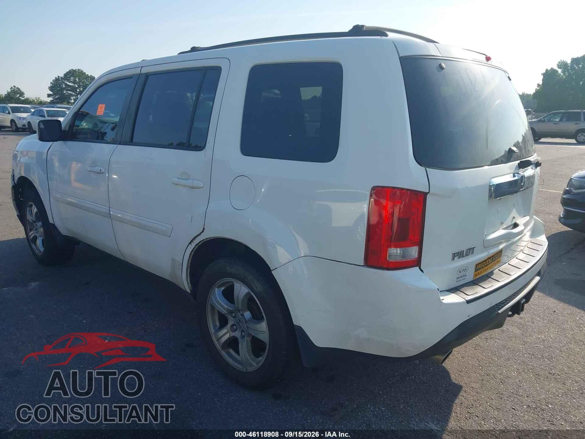 HONDA PILOT 2012 - 5FNYF3H56CB014865