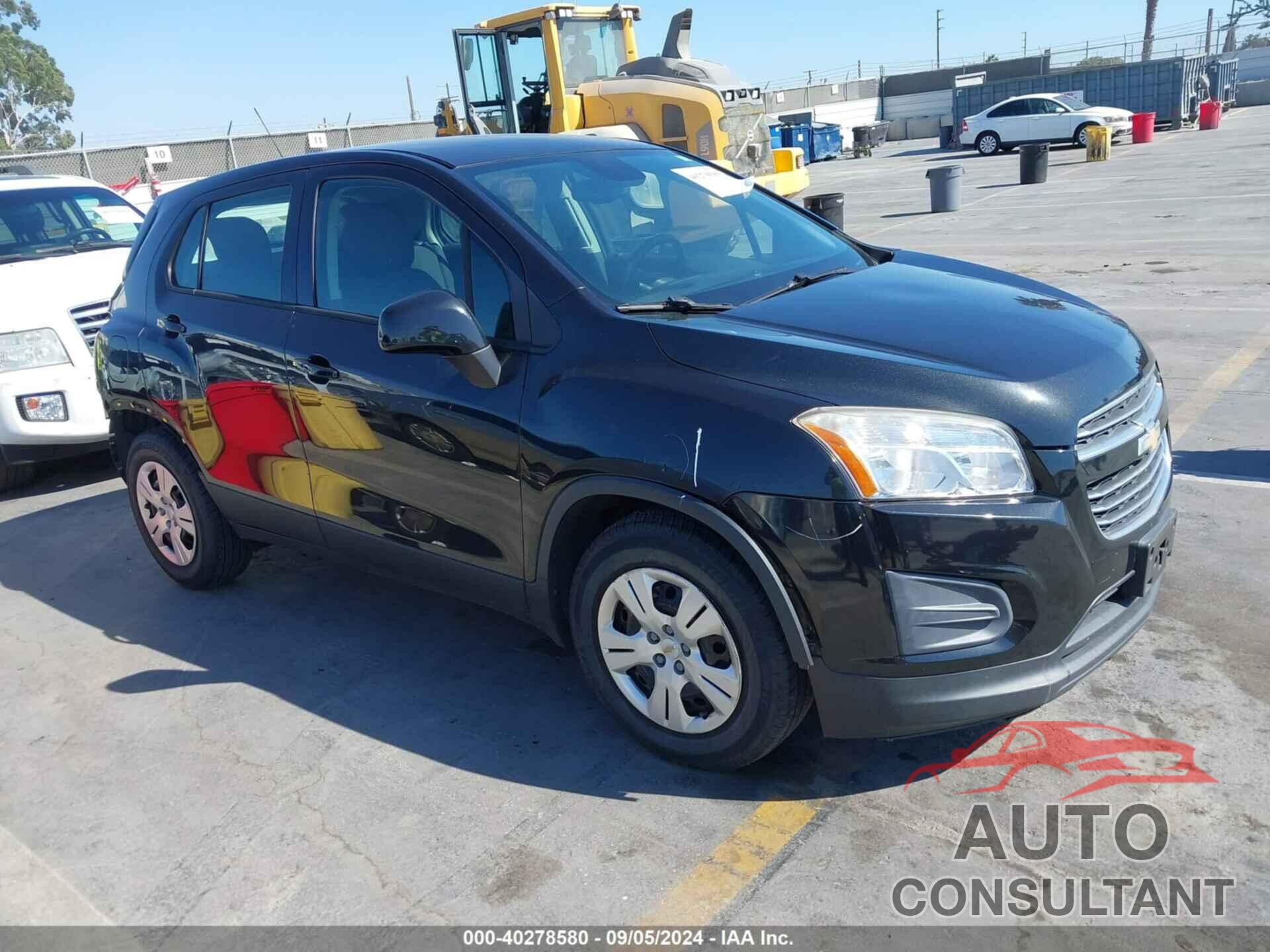 CHEVROLET TRAX 2016 - KL7CJKSB6GB585487