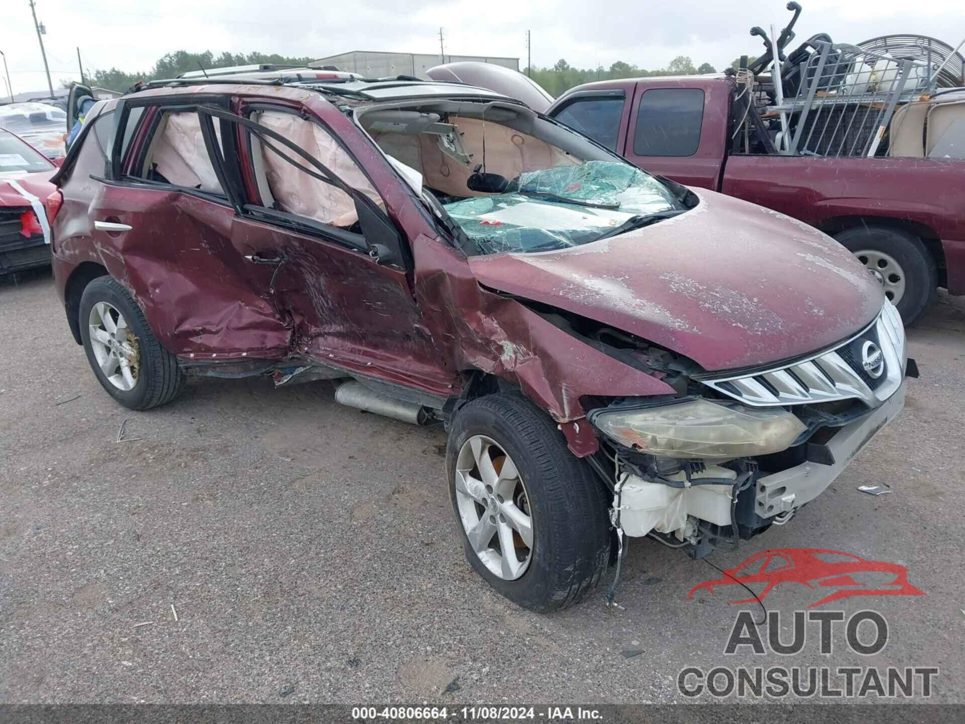 NISSAN MURANO 2010 - JN8AZ1MU0AW010334
