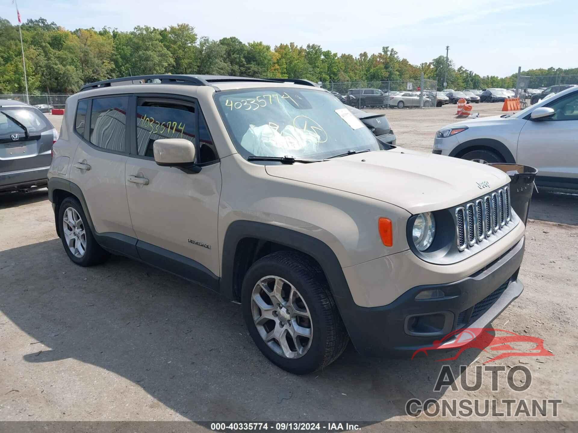 JEEP RENEGADE 2015 - ZACCJABT7FPC33965