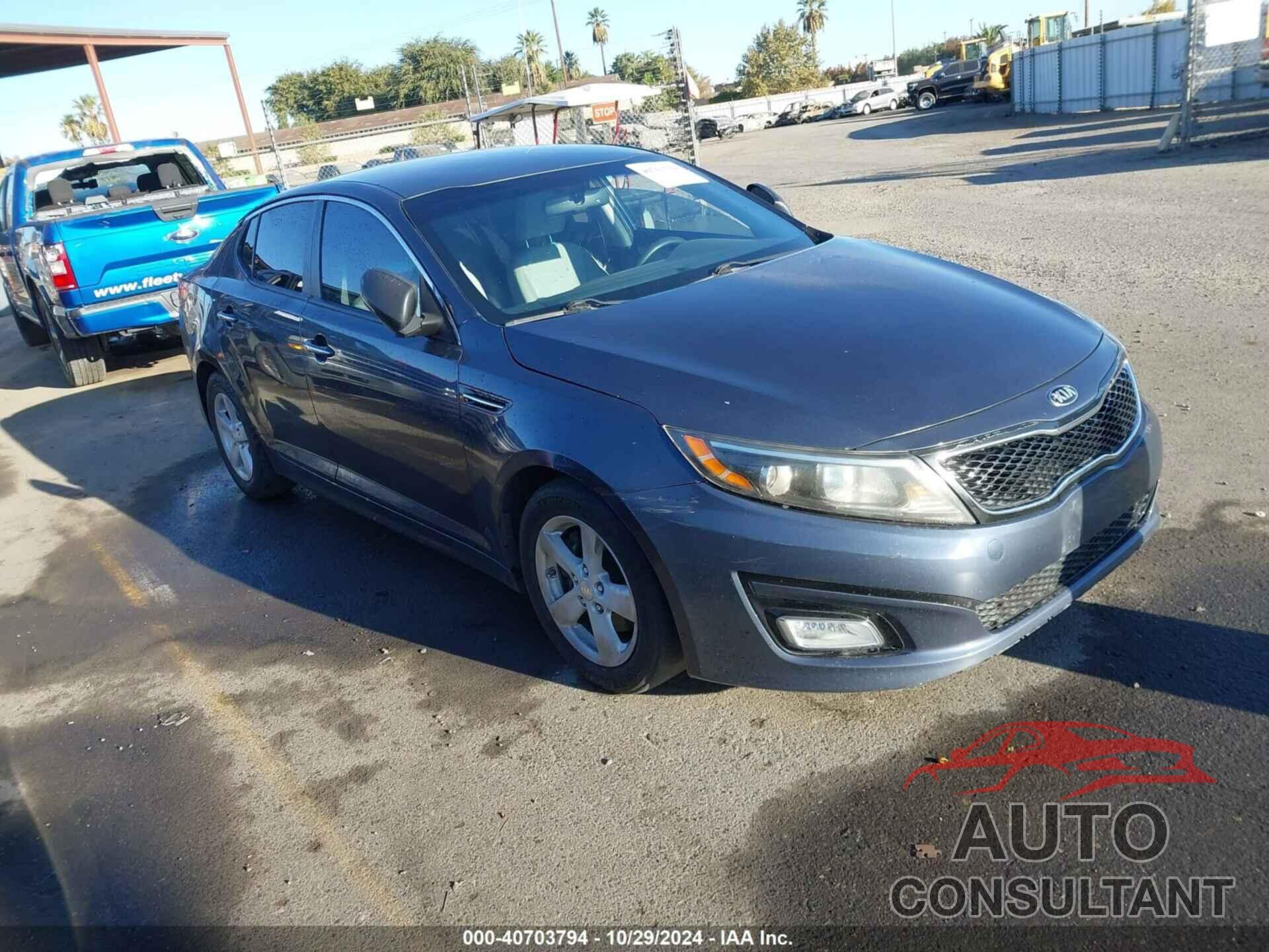 KIA OPTIMA 2015 - KNAGM4A72F5558494