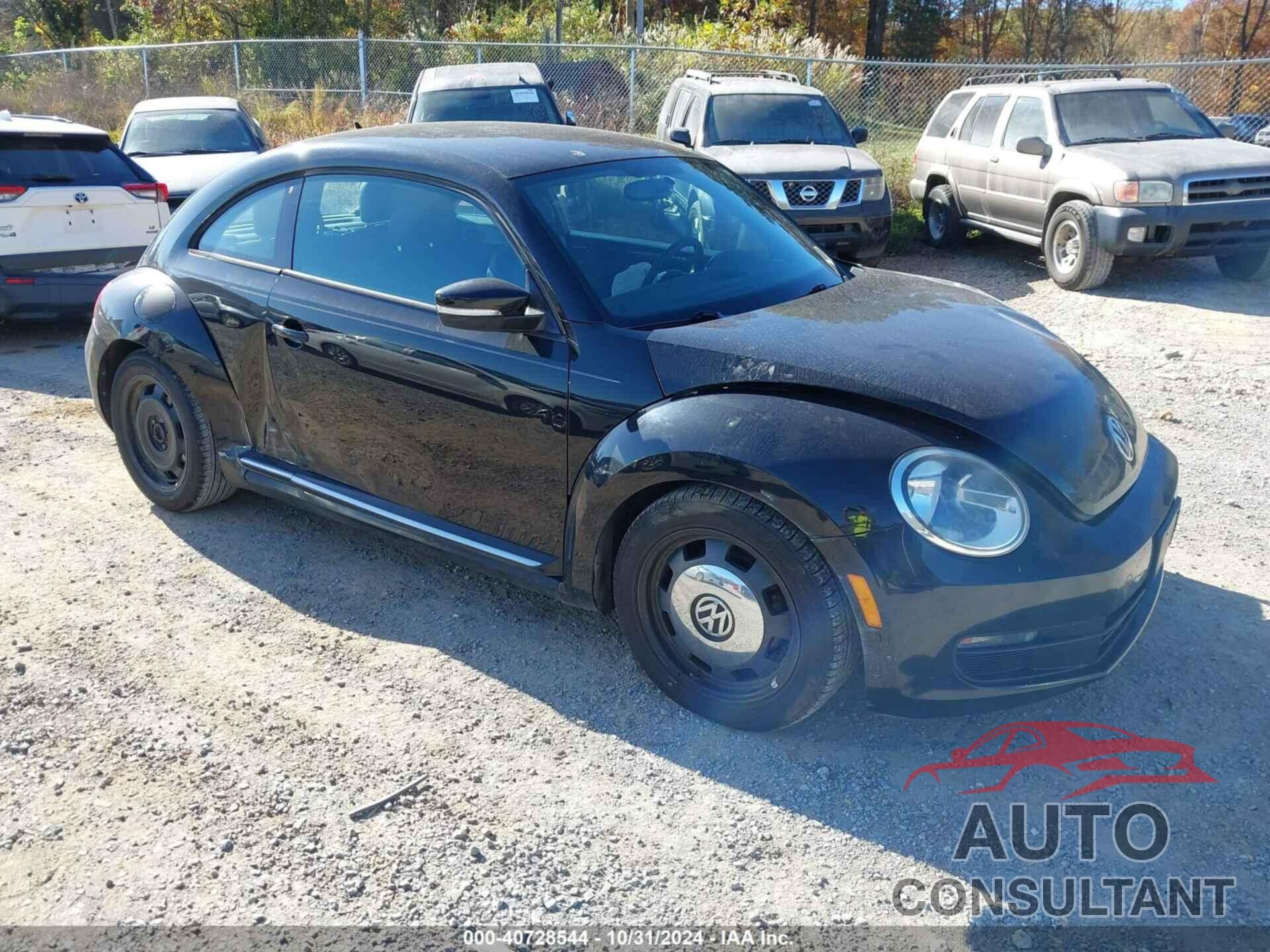 VOLKSWAGEN BEETLE 2012 - 3VWJP7AT5CM623548