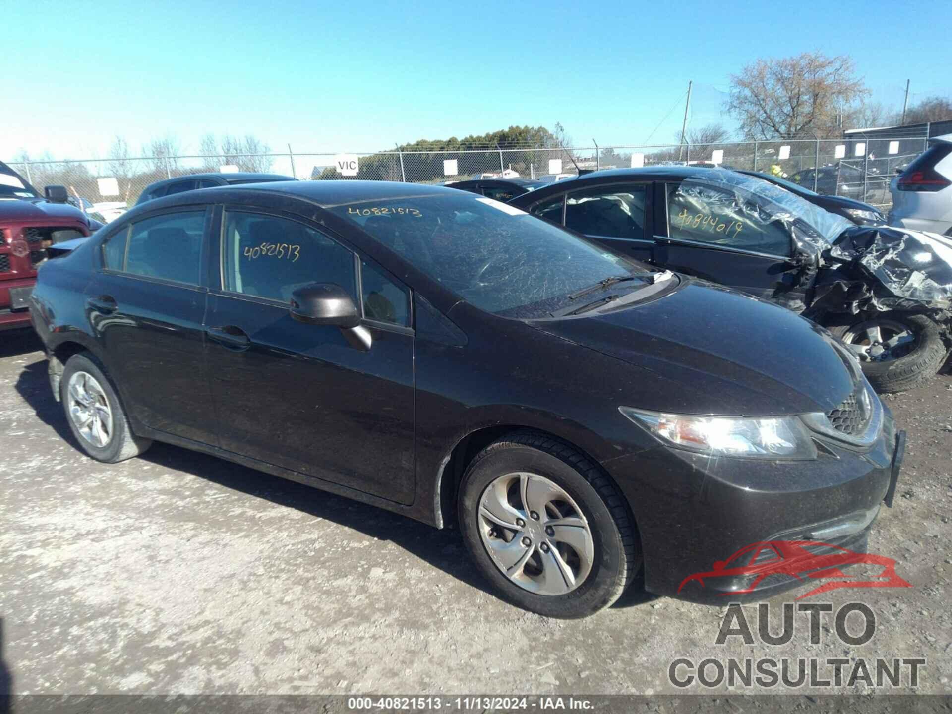 HONDA CIVIC 2013 - 2HGFB2F52DH590109