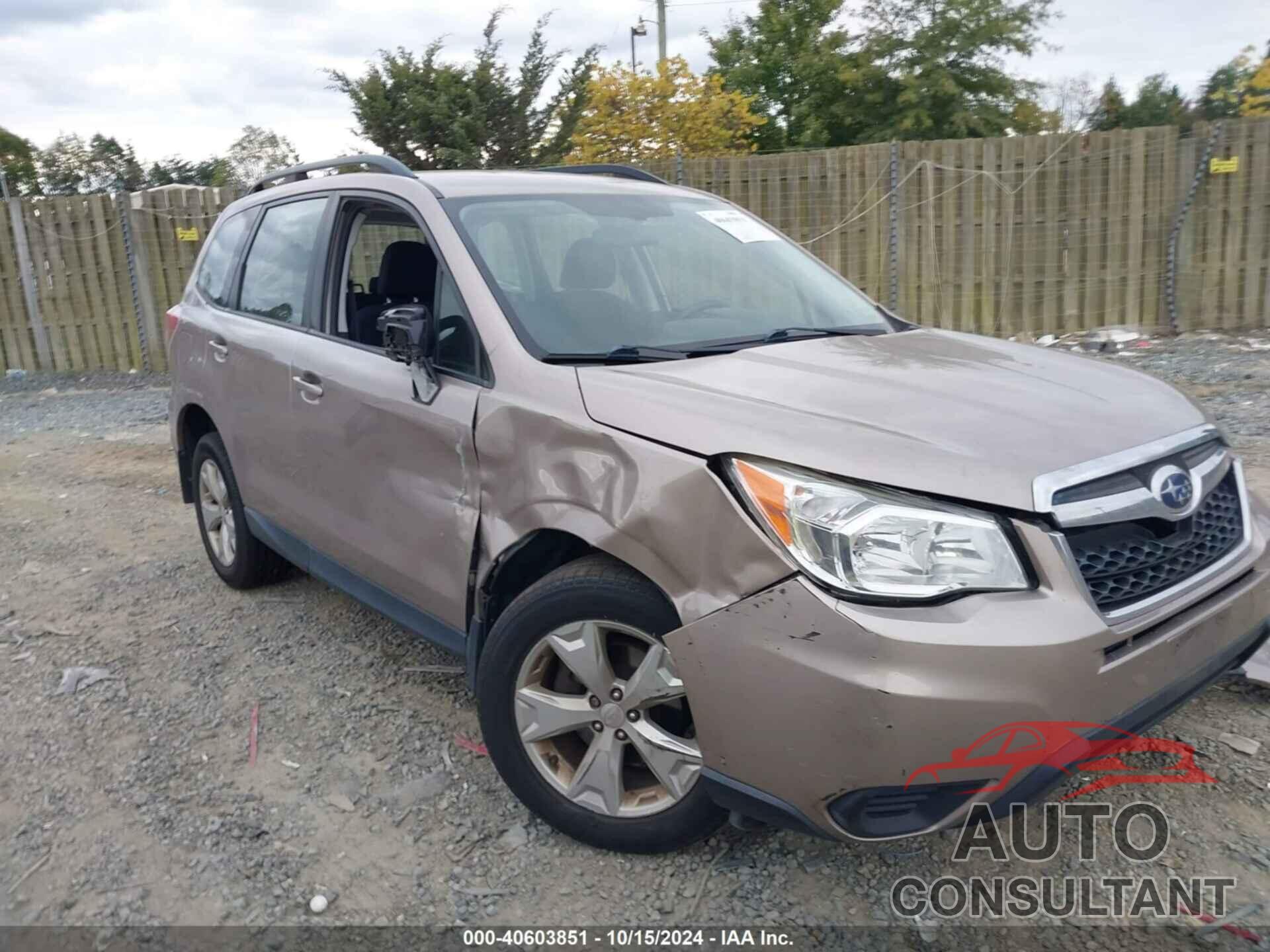 SUBARU FORESTER 2016 - JF2SJABC5GH529363