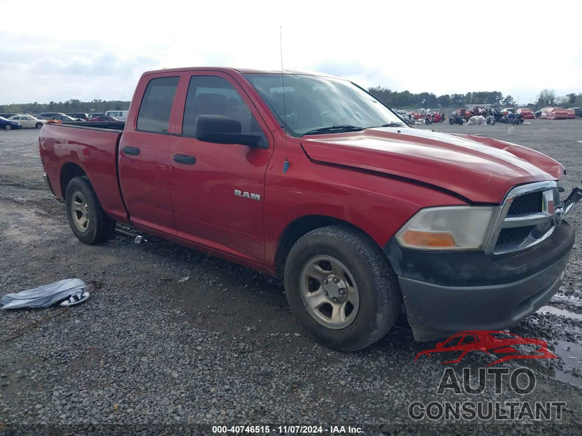 DODGE RAM 1500 2009 - 1D3HB18P29S807097