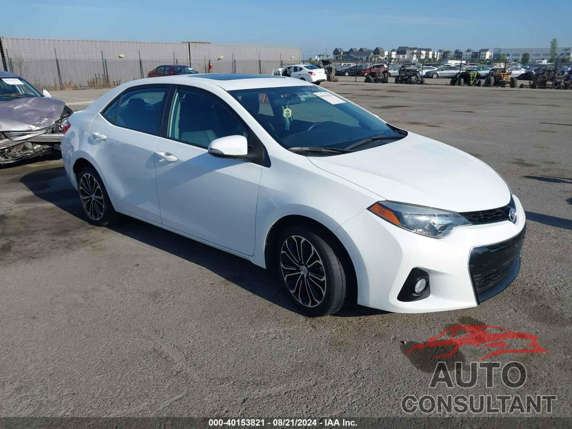 TOYOTA COROLLA 2016 - 2T1BURHE5GC637449