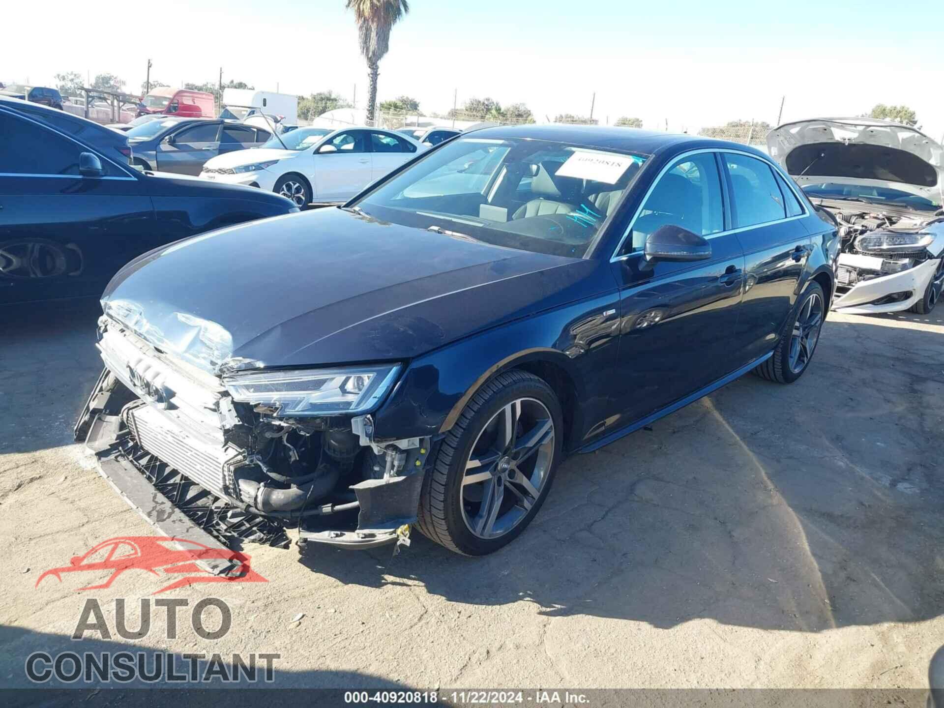 AUDI A4 2018 - WAULMAF41JA090608