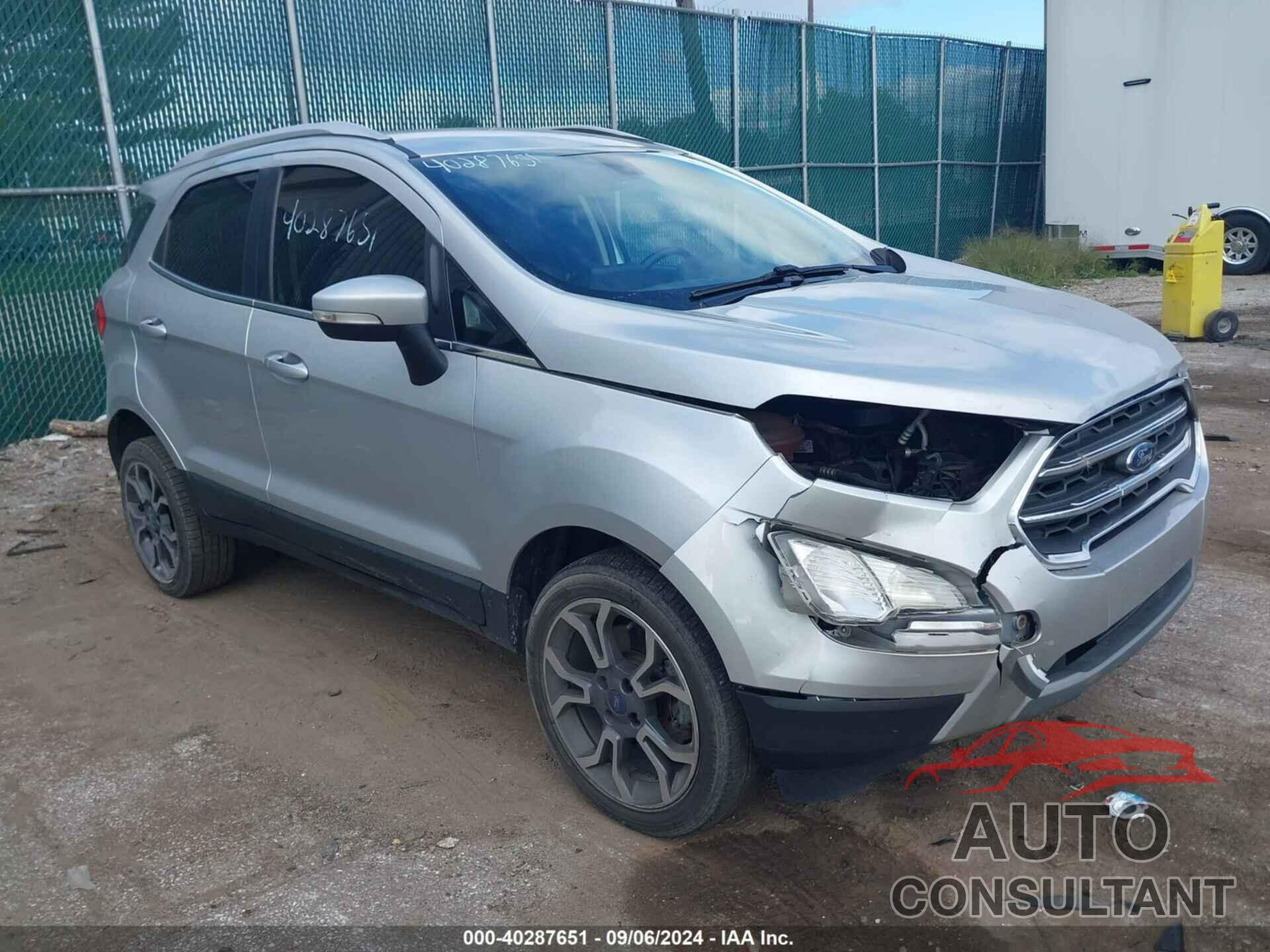 FORD ECOSPORT 2018 - MAJ6P1WL3JC246365