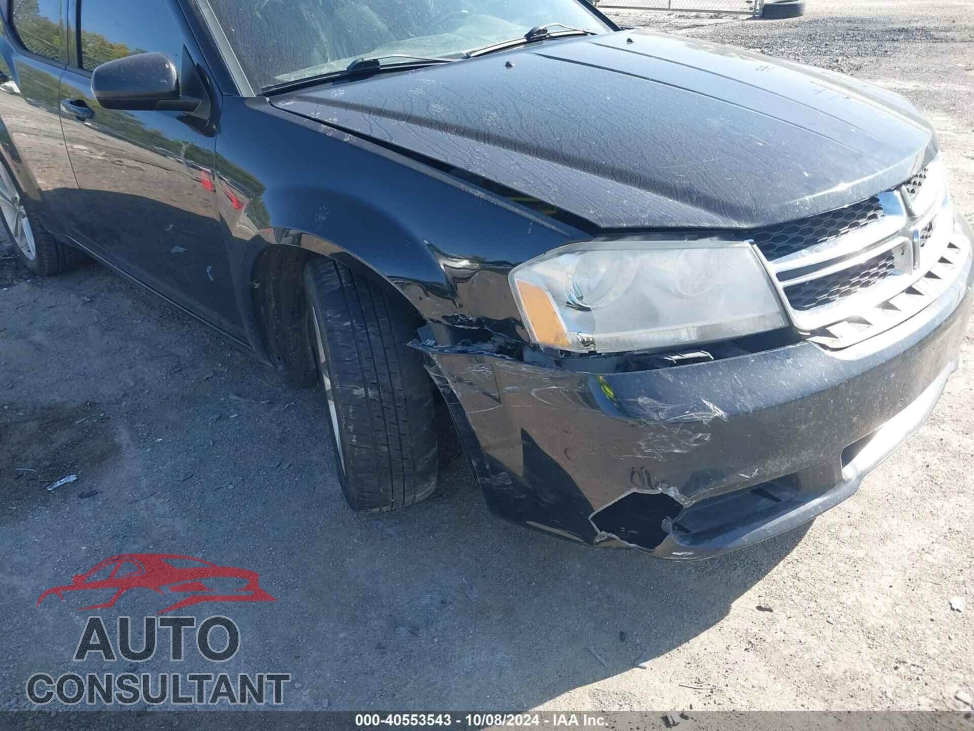 DODGE AVENGER 2013 - 1C3CDZCB8DN719108