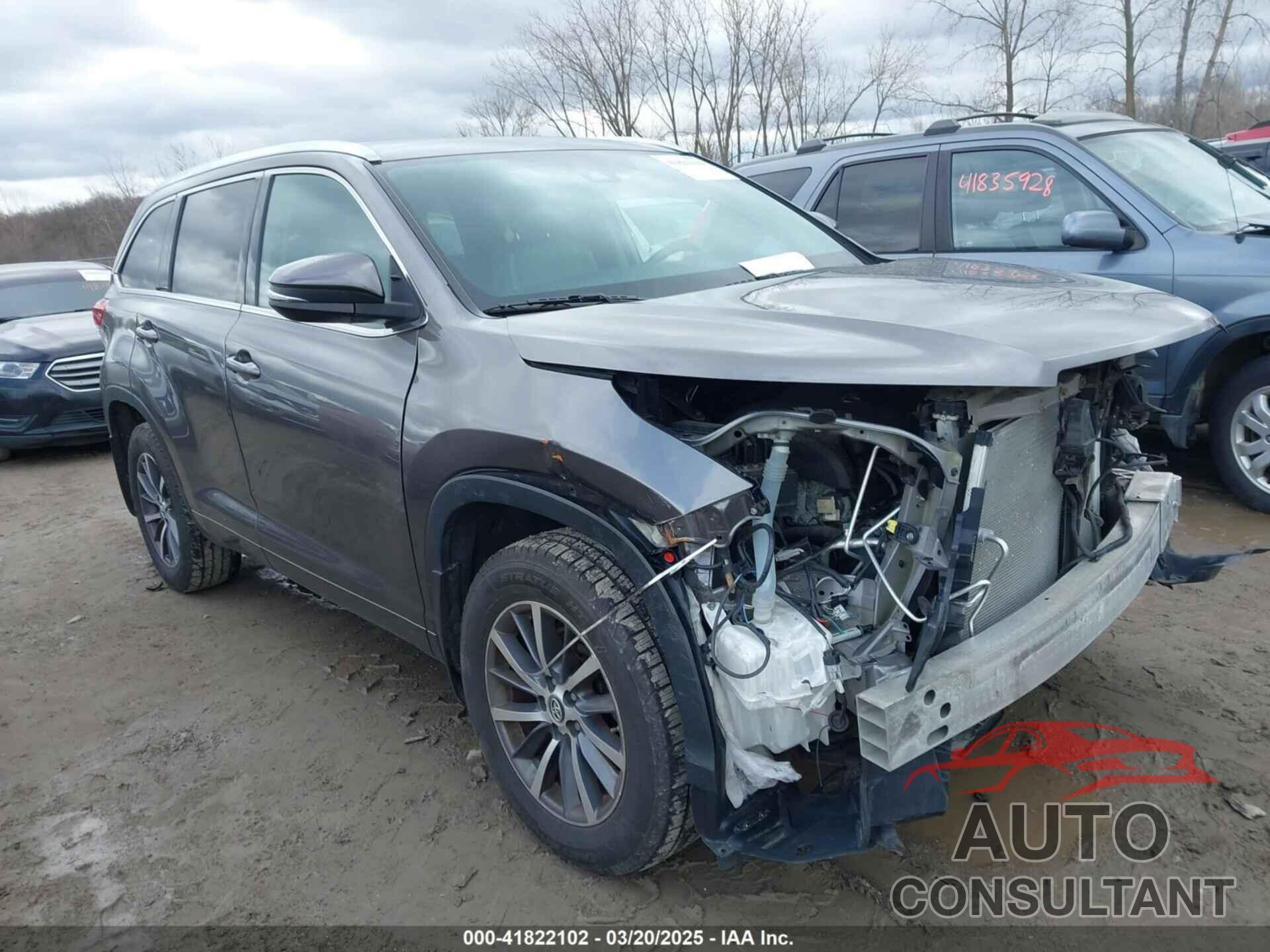 TOYOTA HIGHLANDER 2018 - 5TDJZRFH1JS871340