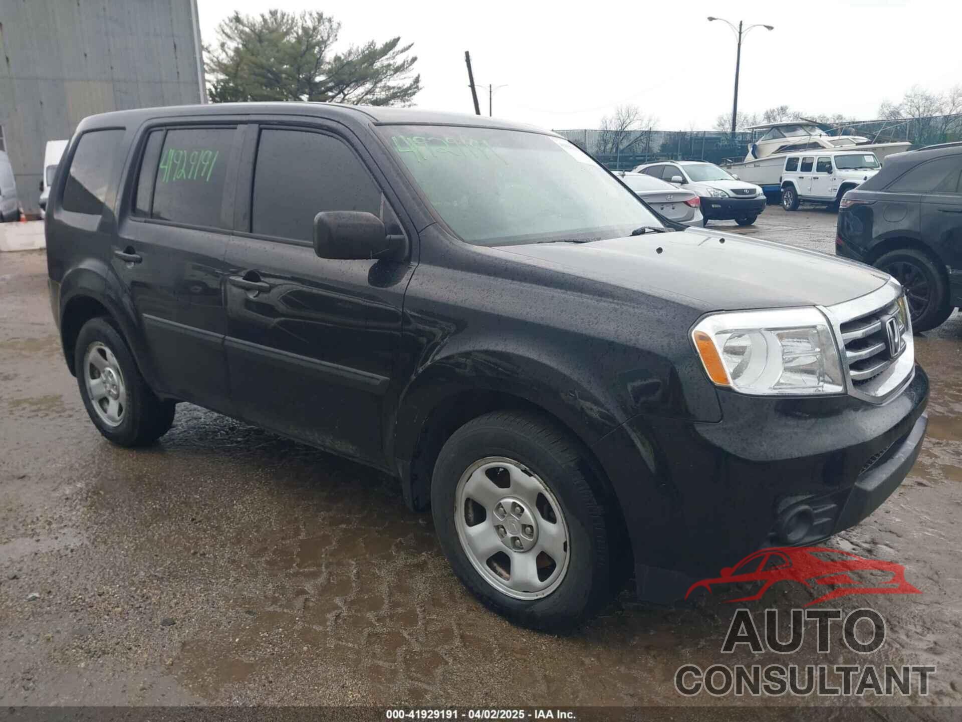 HONDA PILOT 2012 - 5FNYF4H20CB010810