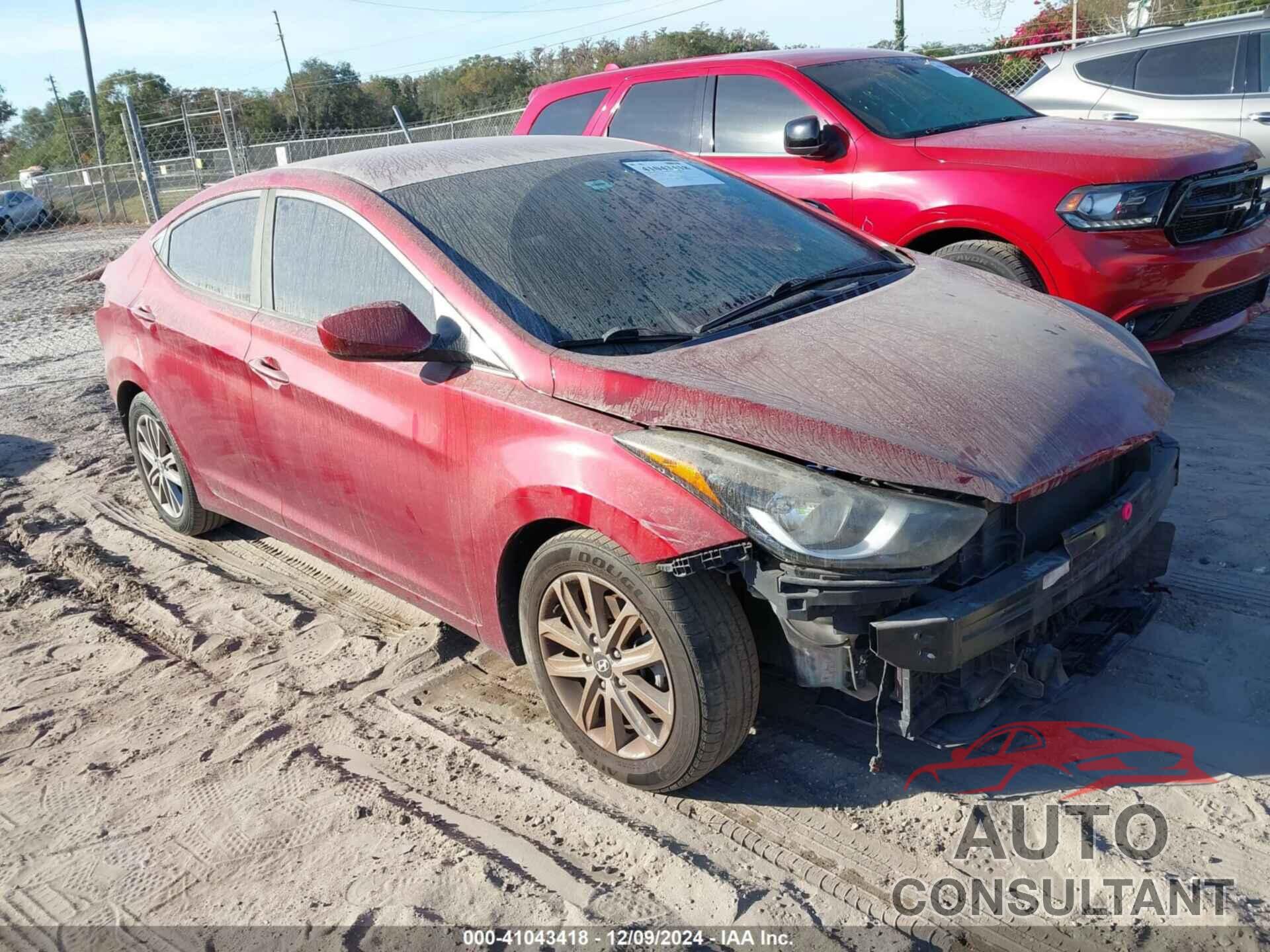 HYUNDAI ELANTRA 2016 - 5NPDH4AE3GH743177