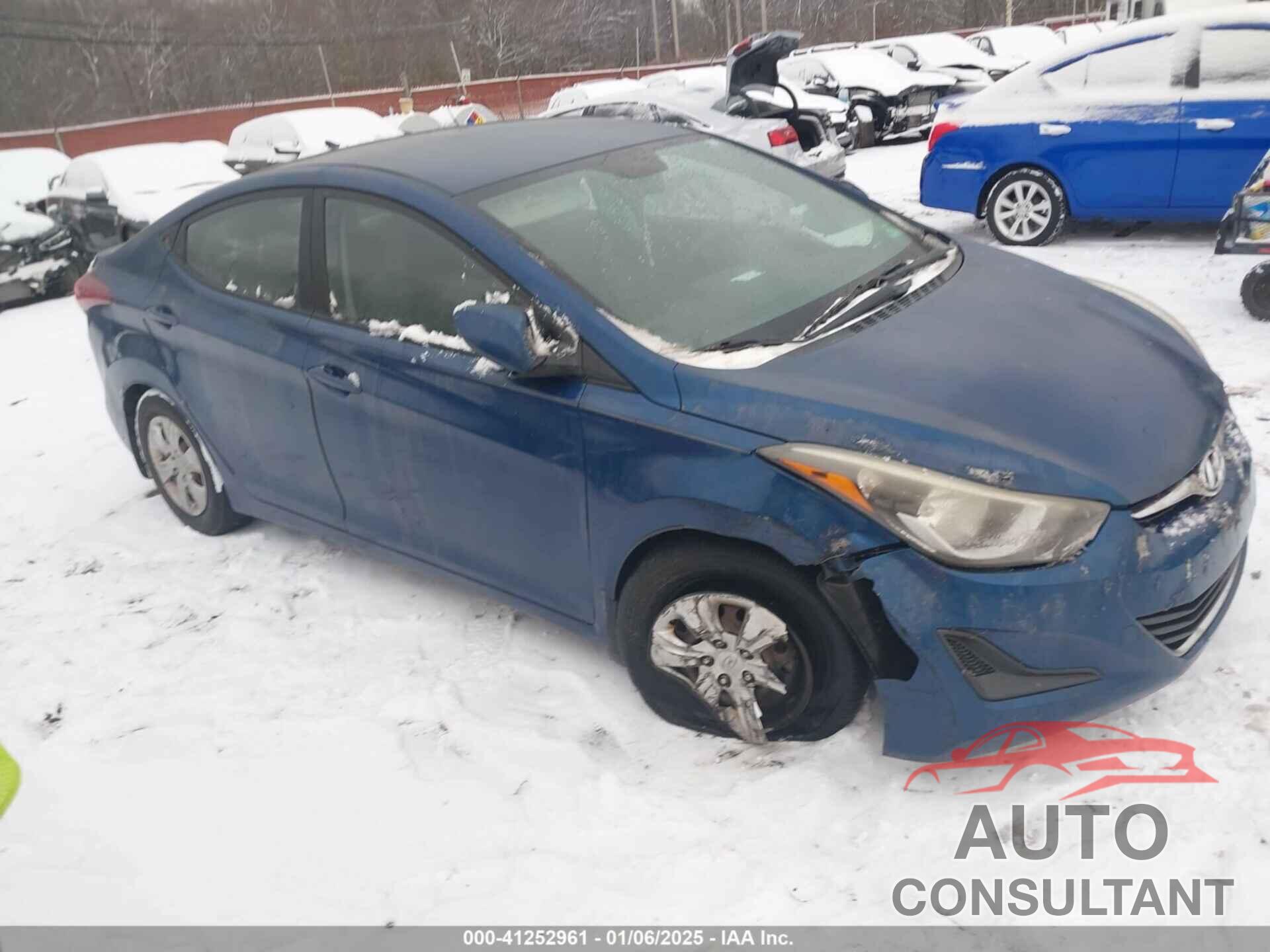 HYUNDAI ELANTRA 2016 - KMHDH4AE3GU525614