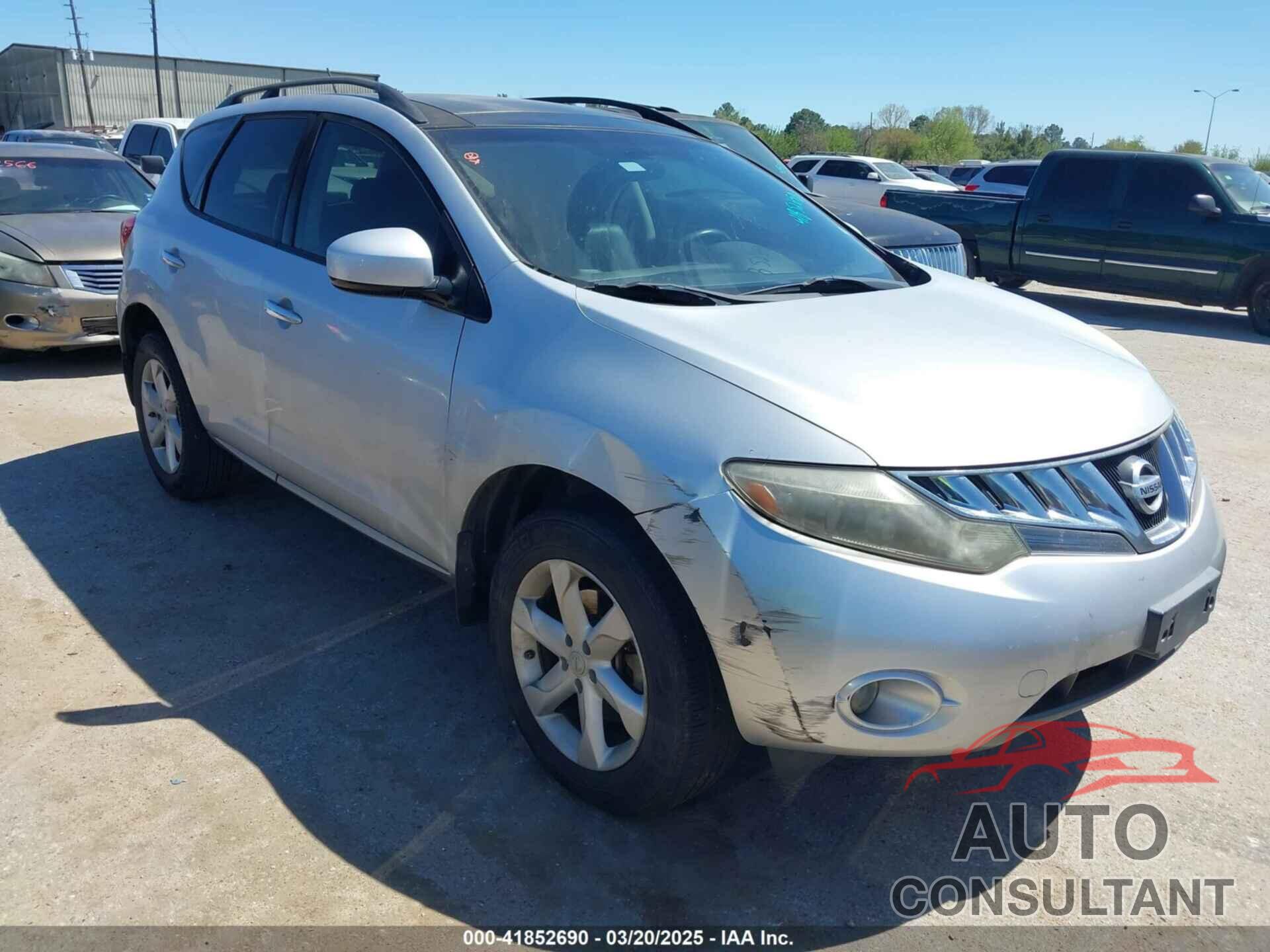 NISSAN MURANO 2009 - JN8AZ18U69W101940