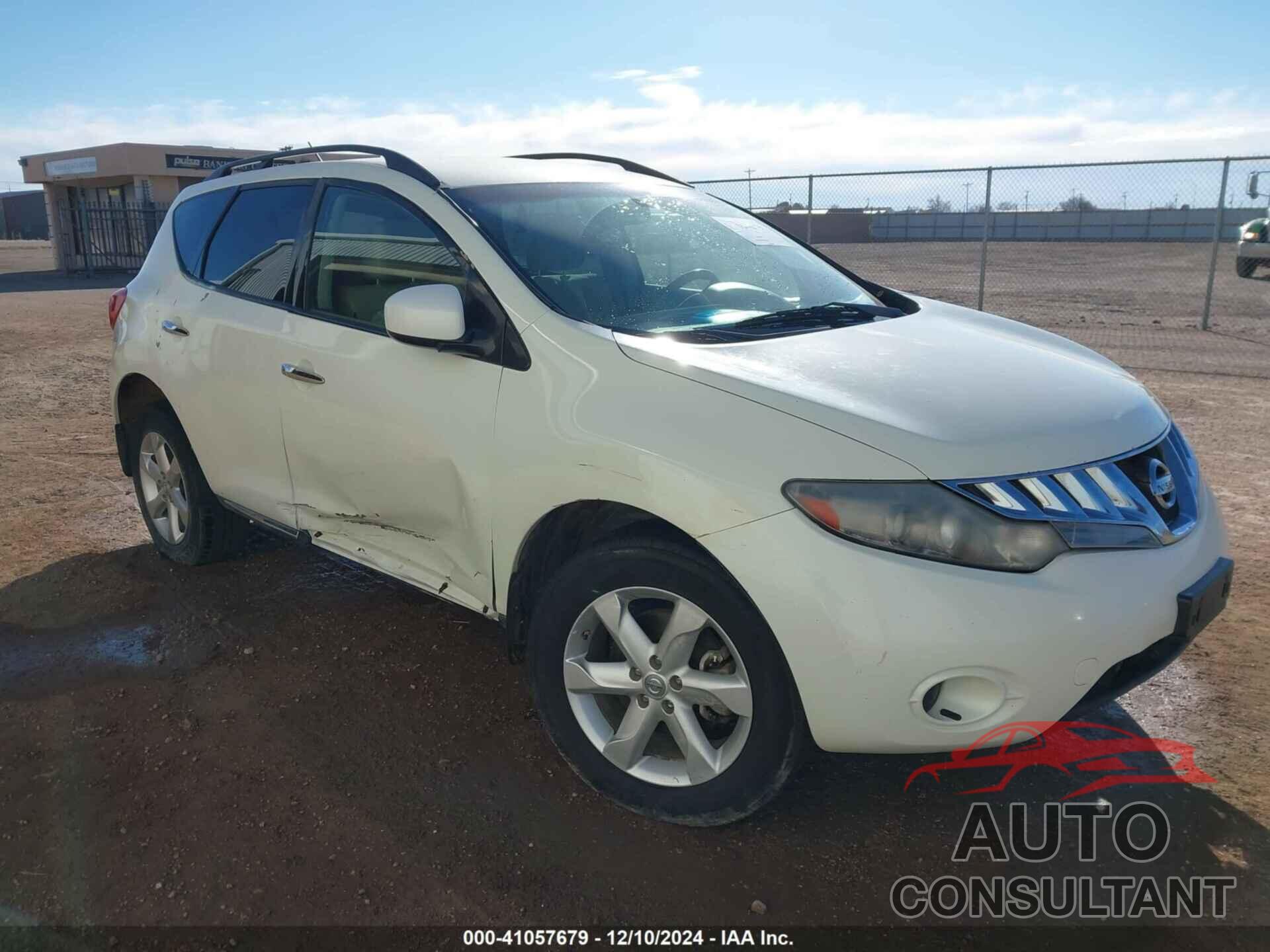 NISSAN MURANO 2009 - JN8AZ18U49W102066