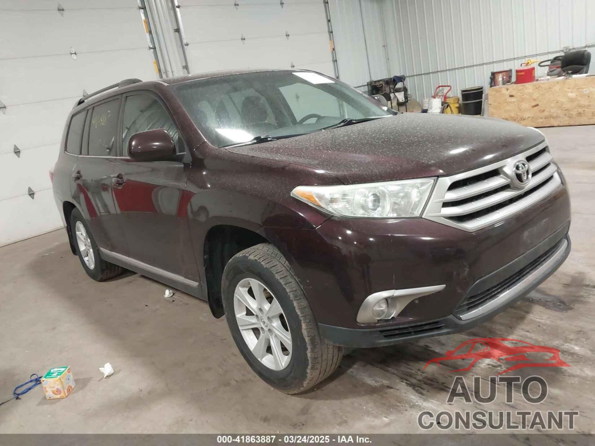 TOYOTA HIGHLANDER 2012 - 5TDBK3EH2CS162152