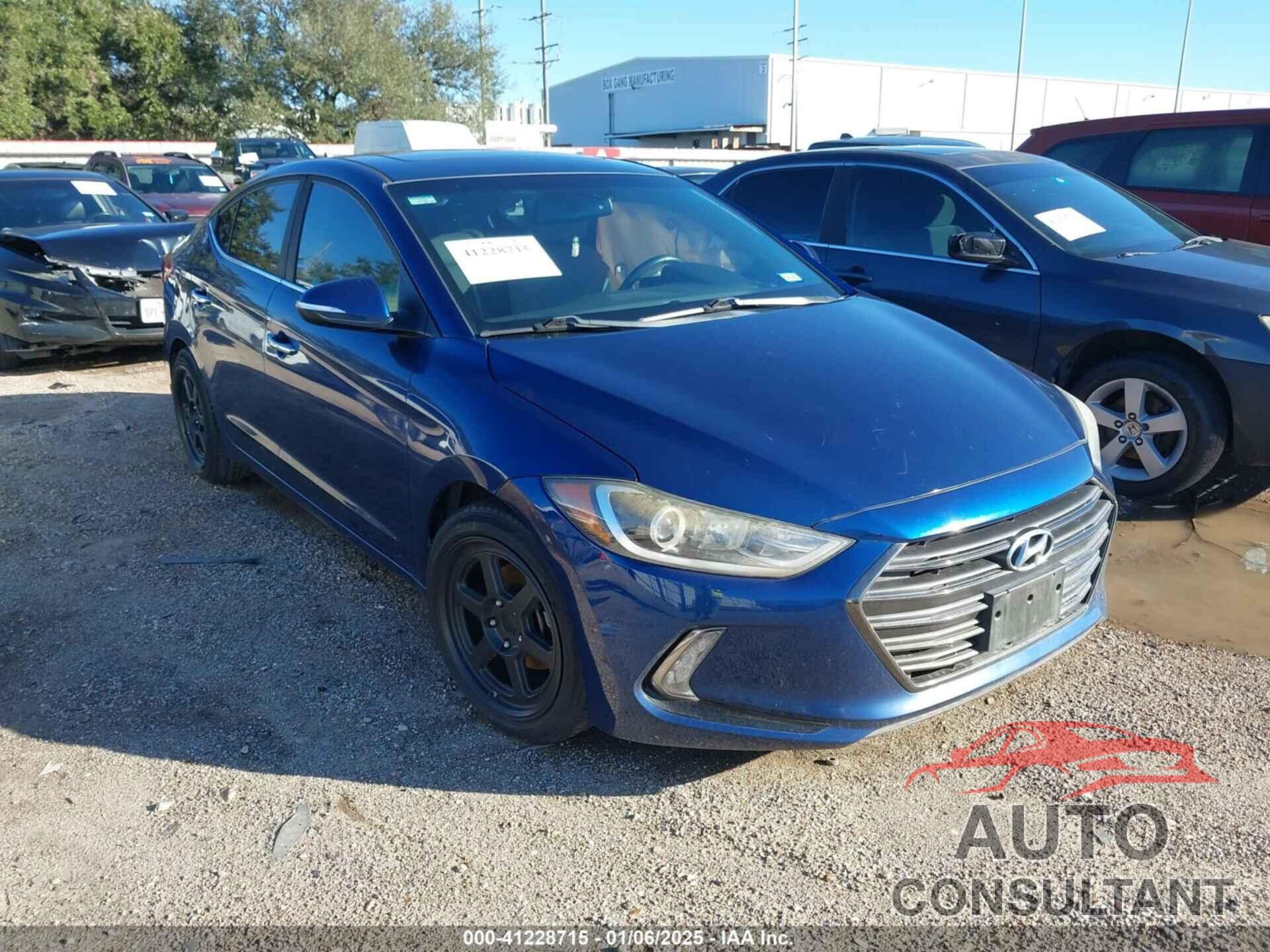 HYUNDAI ELANTRA 2017 - 5NPD84LF7HH041256