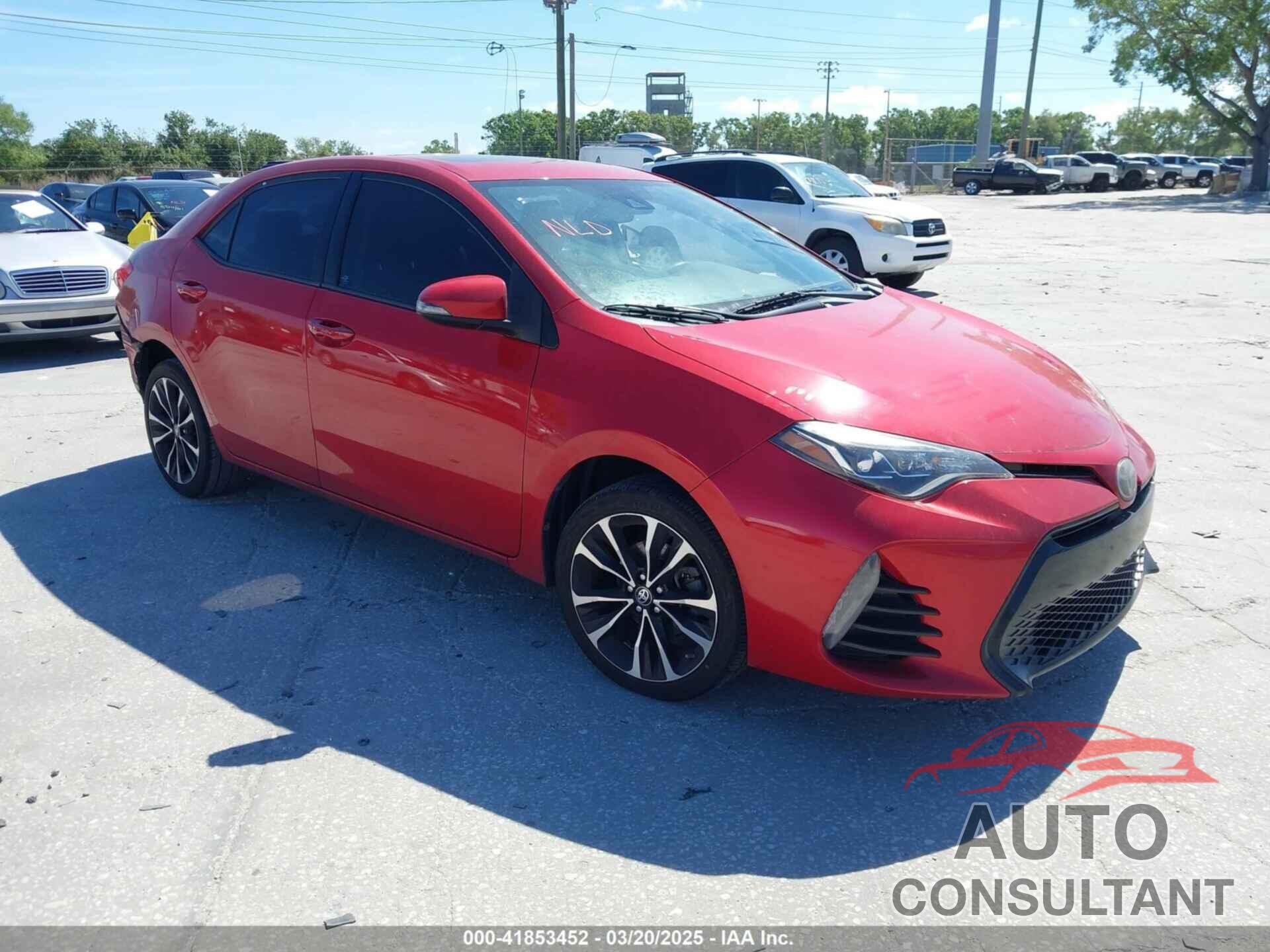 TOYOTA COROLLA 2017 - 2T1BURHE3HC815179