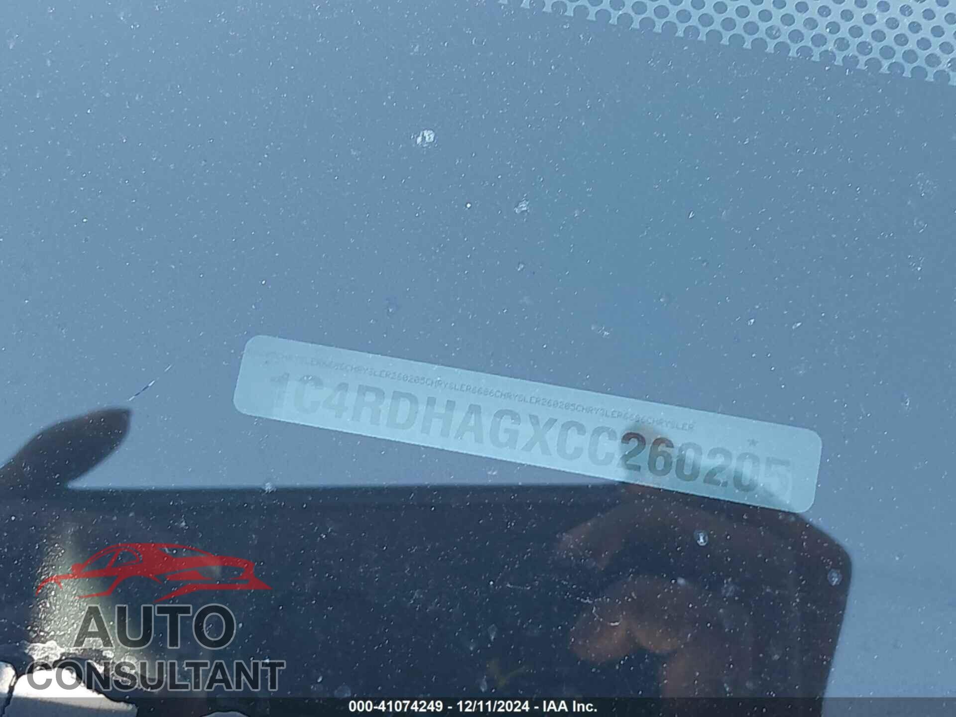 DODGE DURANGO 2012 - 1C4RDHAGXCC260205