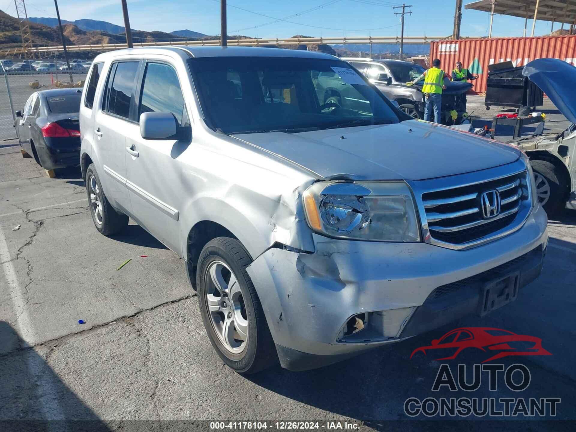 HONDA PILOT 2012 - 5FNYF3H46CB038400