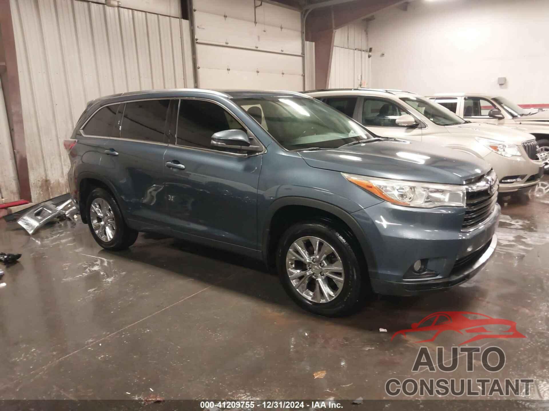 TOYOTA HIGHLANDER 2015 - 5TDJKRFH2FS117214