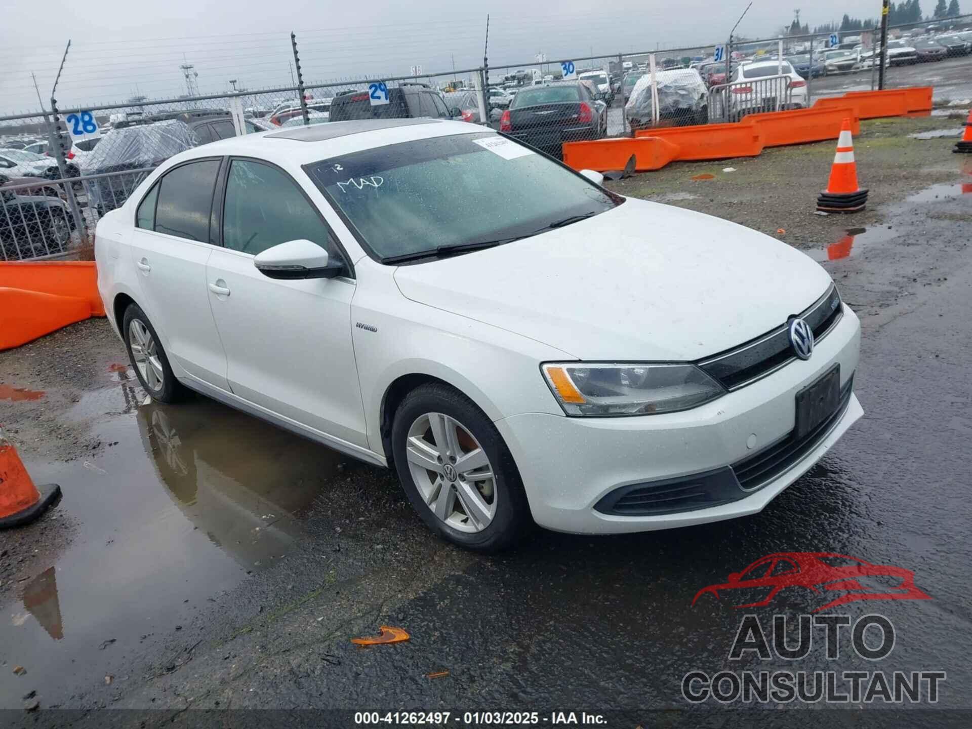 VOLKSWAGEN JETTA HYBRID 2013 - 3VW637AJ8DM311869
