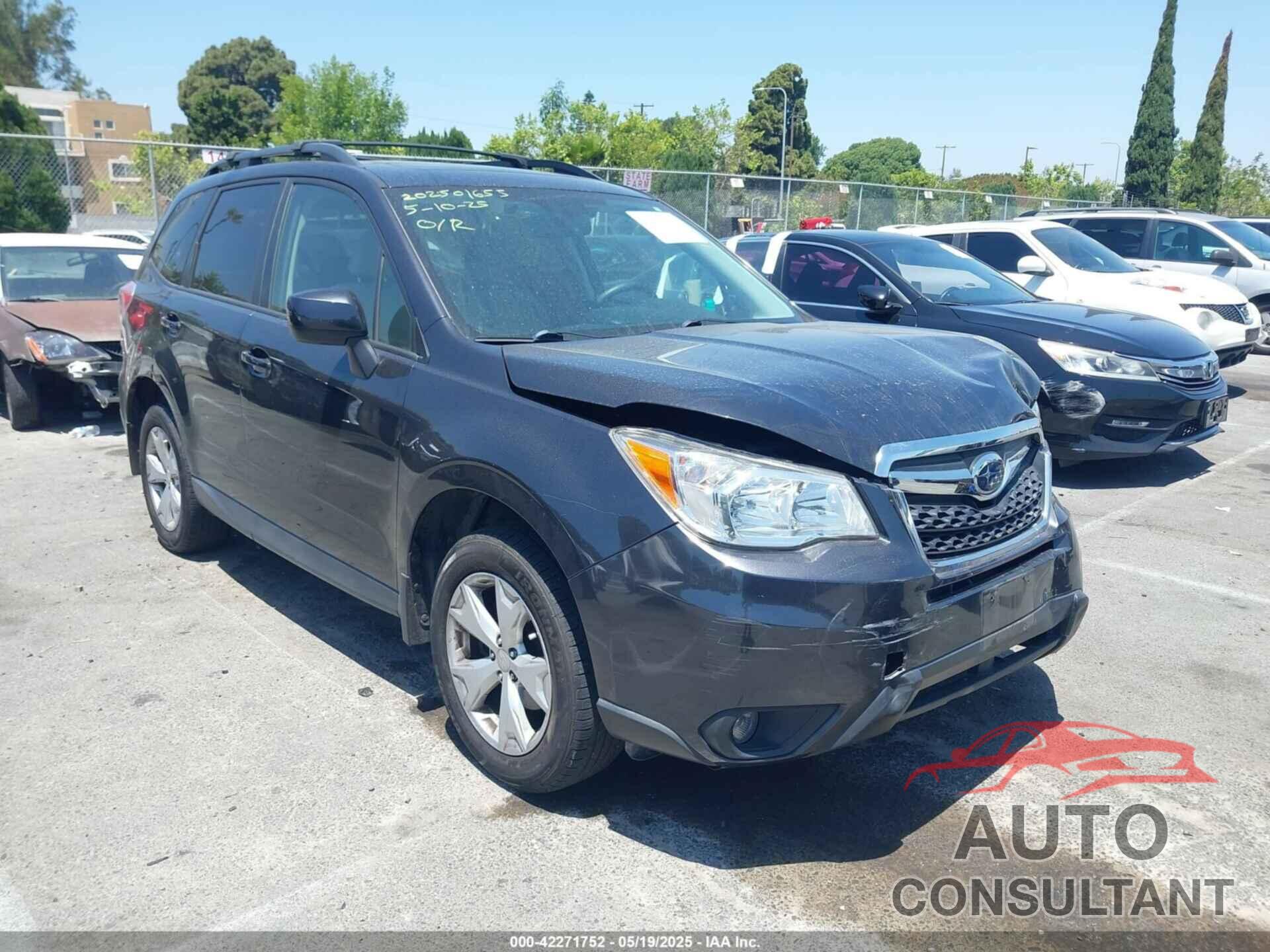 SUBARU FORESTER 2016 - JF2SJAFC8GH537483