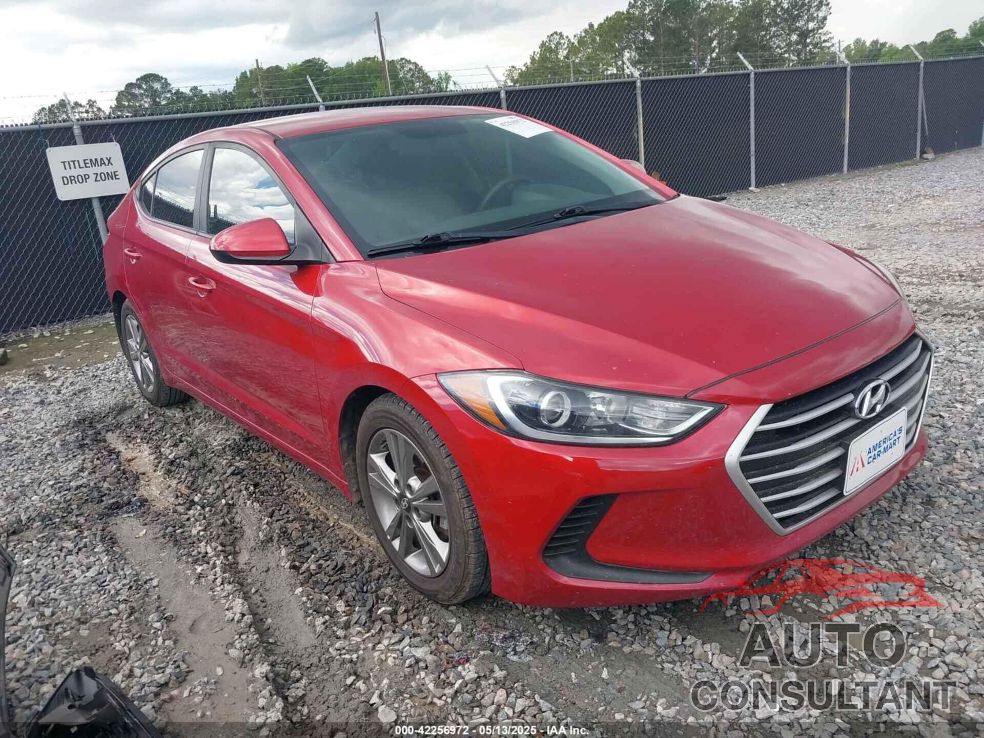 HYUNDAI ELANTRA 2018 - 5NPD84LF9JH339460