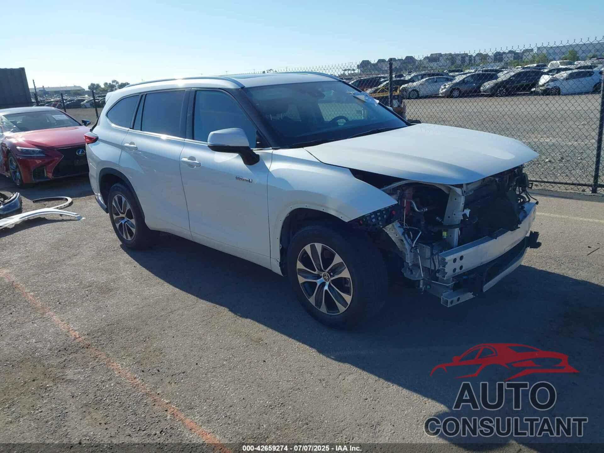 TOYOTA HIGHLANDER 2021 - 5TDGARAH4MS503912