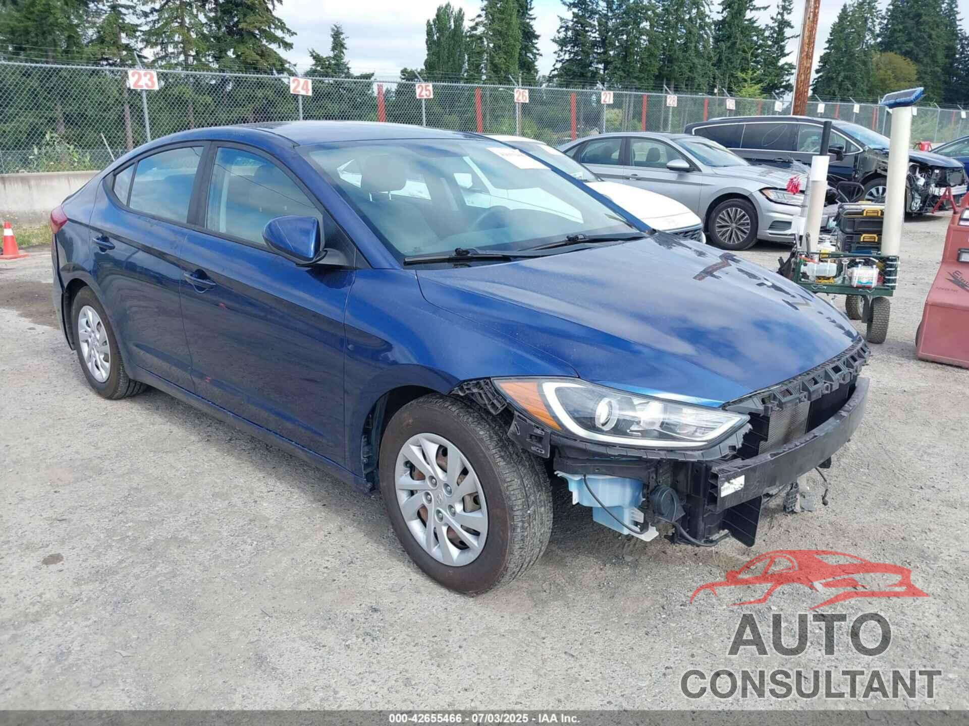 HYUNDAI ELANTRA 2017 - 5NPD74LF9HH191212