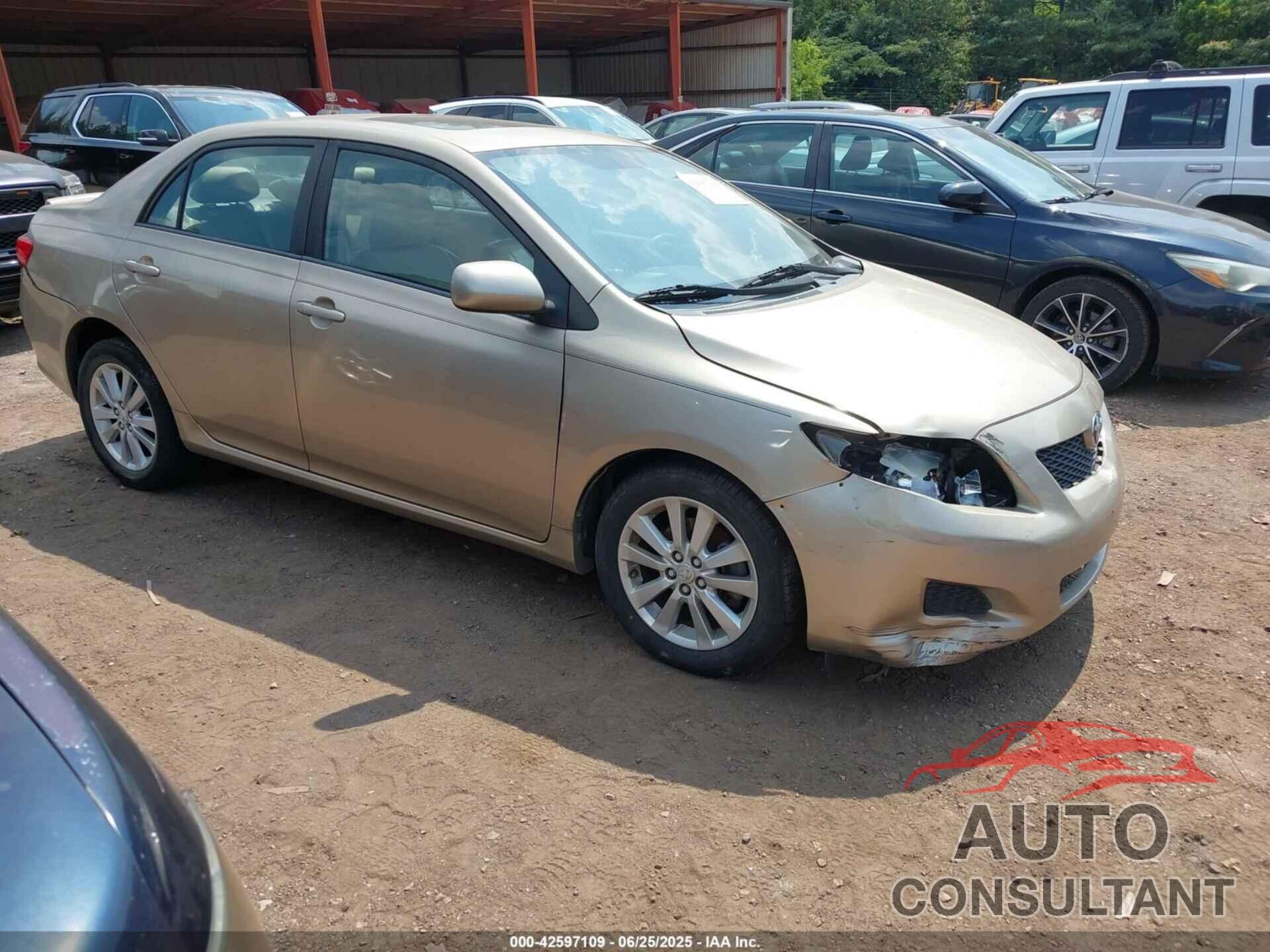 TOYOTA COROLLA 2009 - 1NXBU40E69Z048586