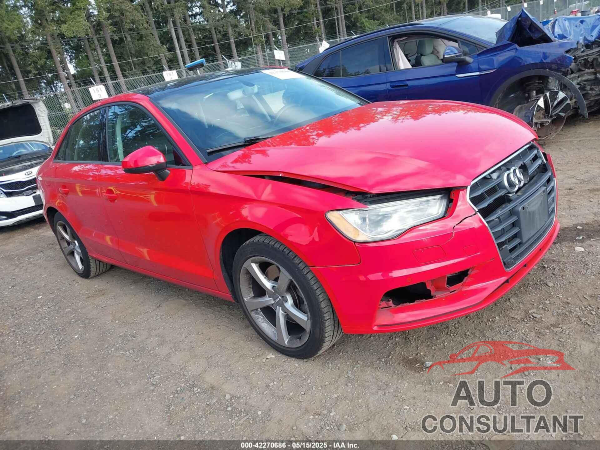 AUDI A3 2016 - WAUA7GFF1G1013006