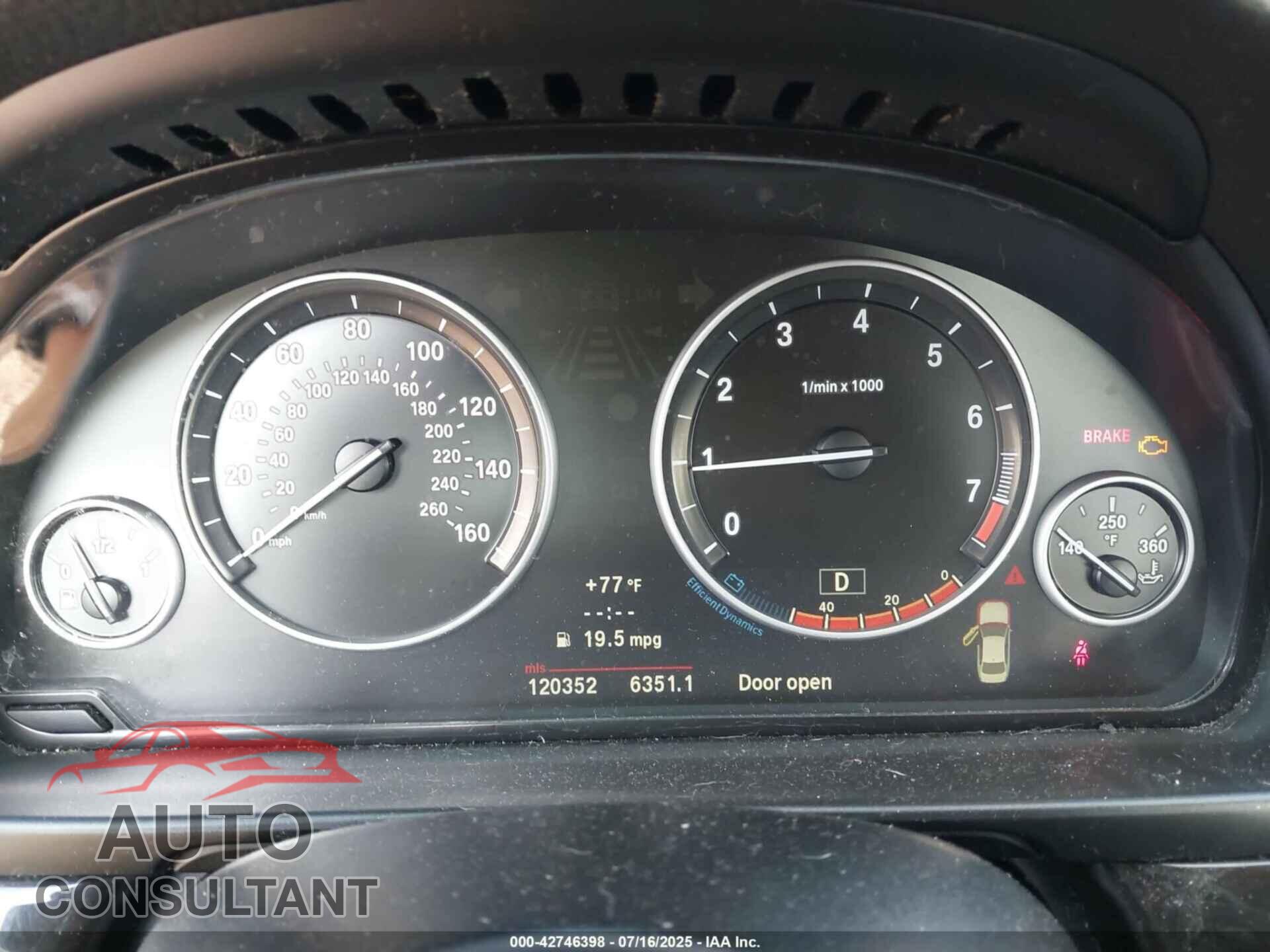 BMW 528I 2012 - WBAXH5C59CDW07309