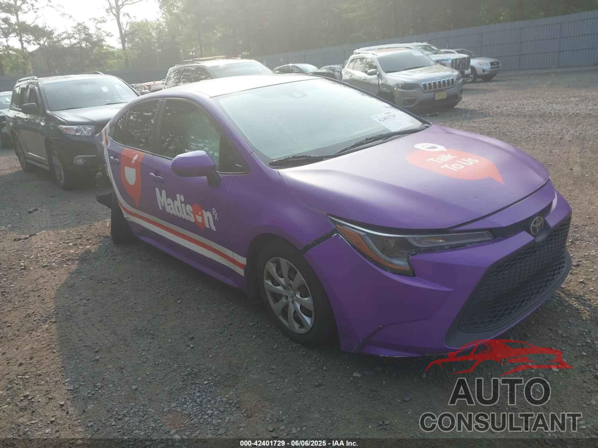 TOYOTA COROLLA 2021 - JTDEPMAEXMJ139393