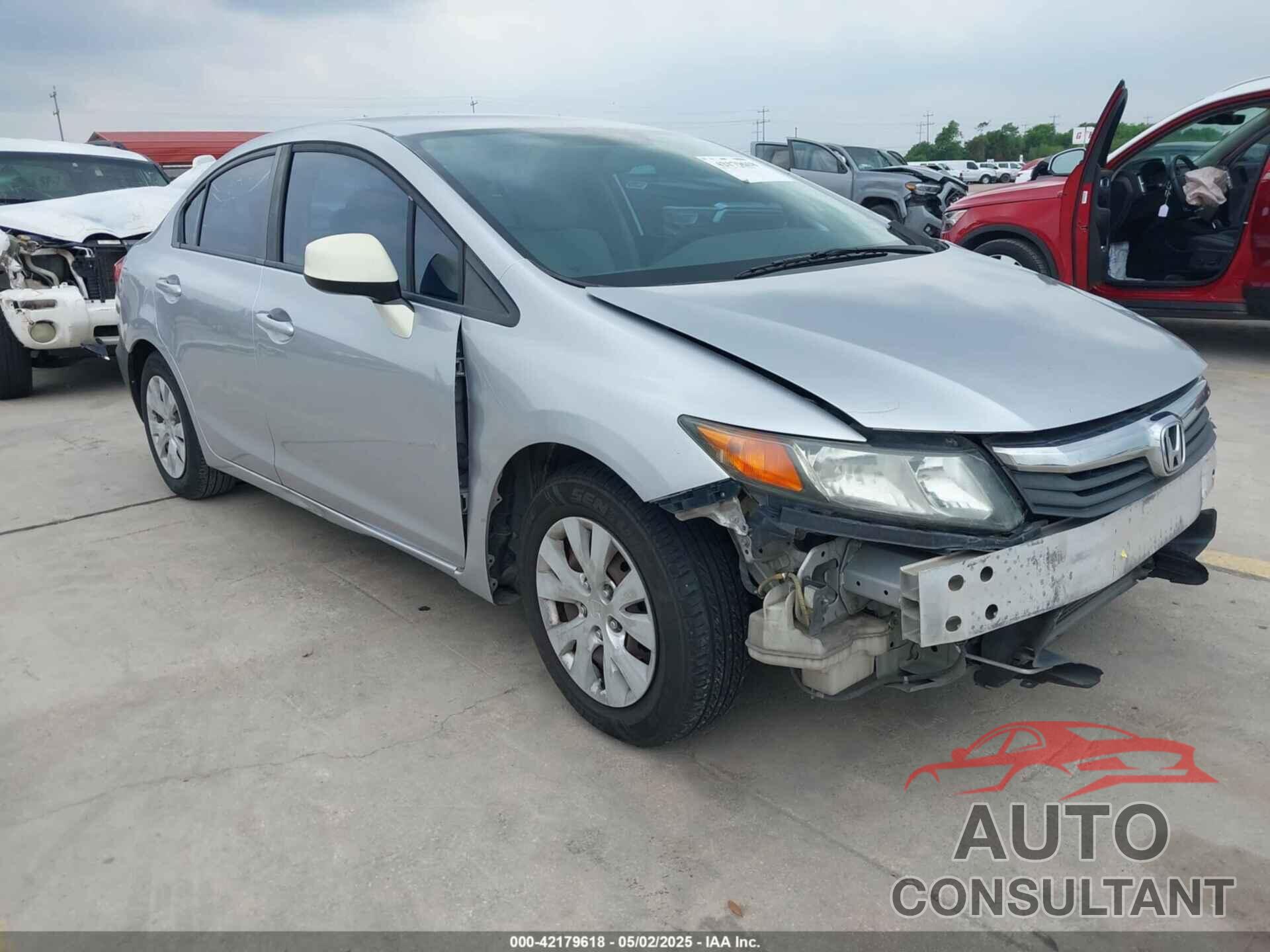 HONDA CIVIC 2012 - 19XFB2F58CE048733