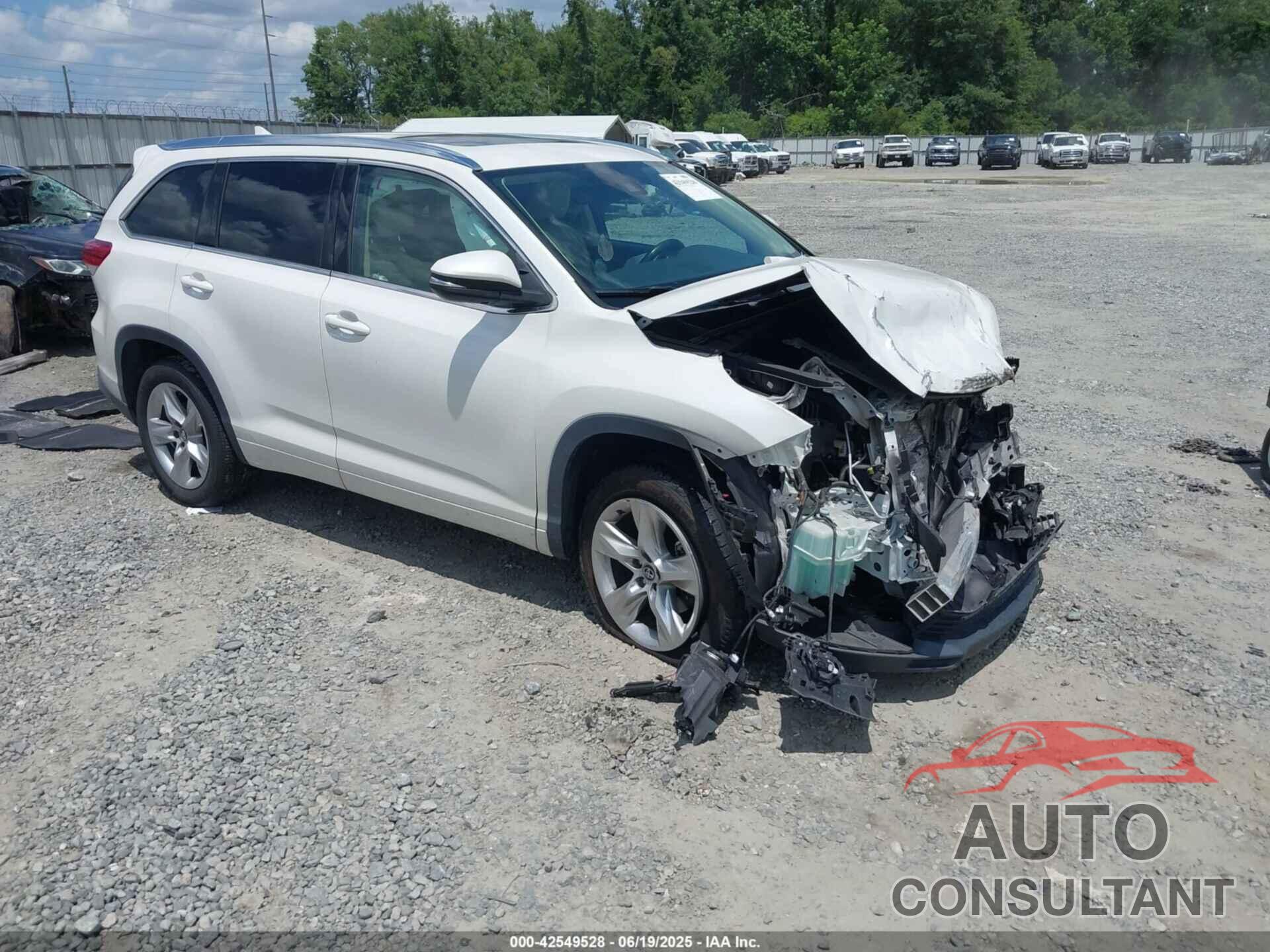 TOYOTA HIGHLANDER 2018 - 5TDYZRFH4JS264525