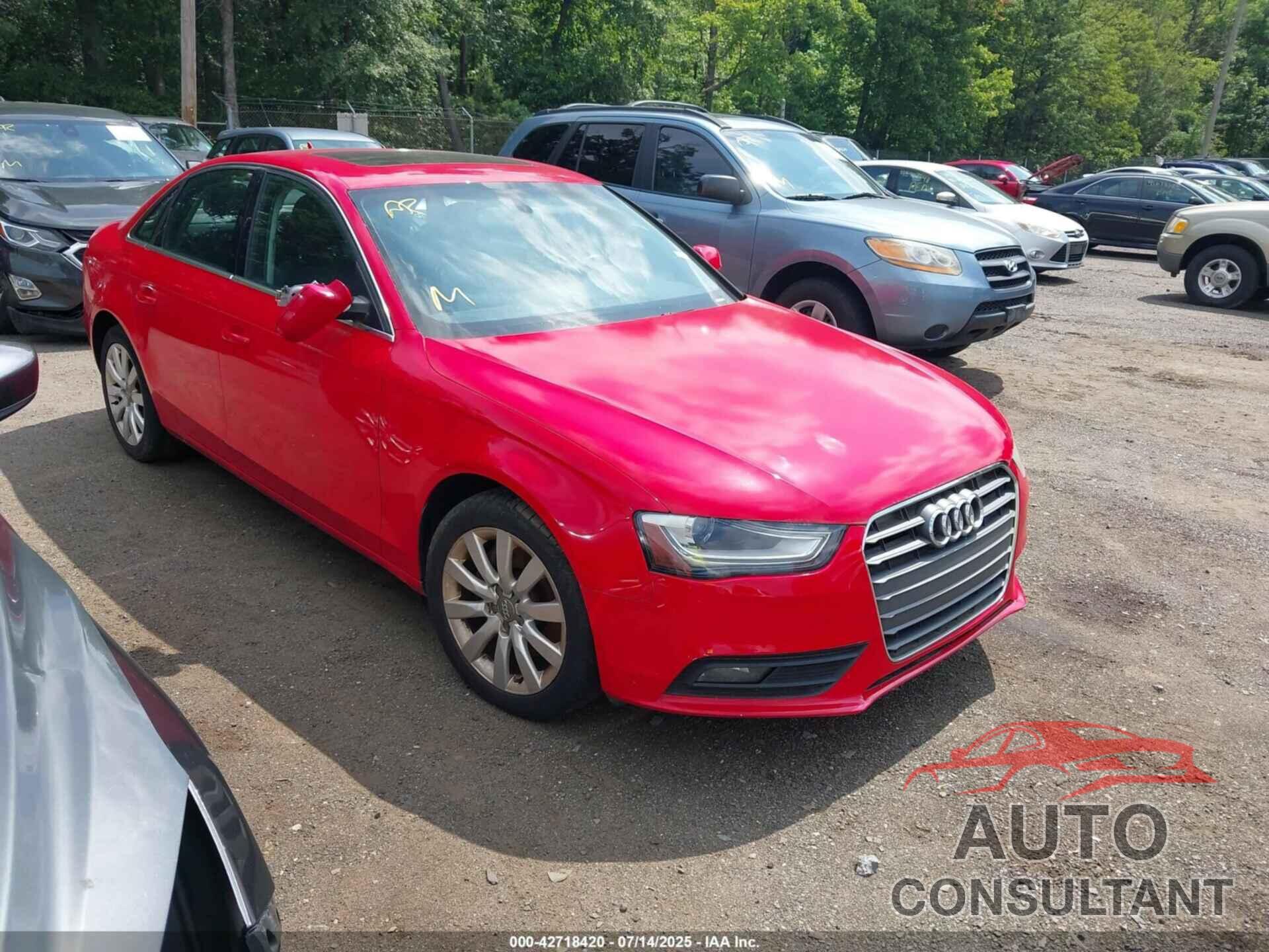 AUDI A4 2013 - WAUAFAFL5DN047010