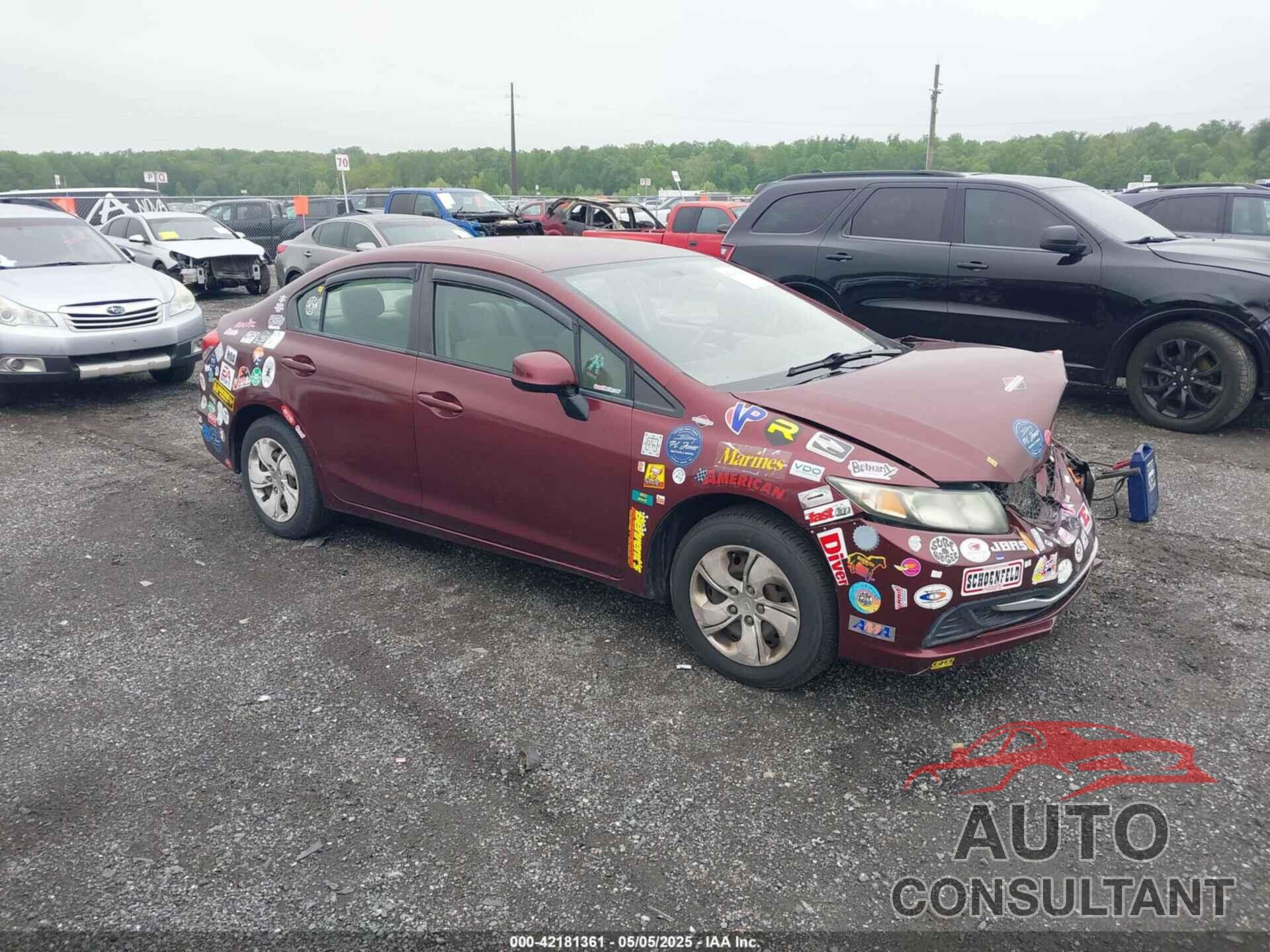 HONDA CIVIC 2013 - 2HGFB2F55DH503870