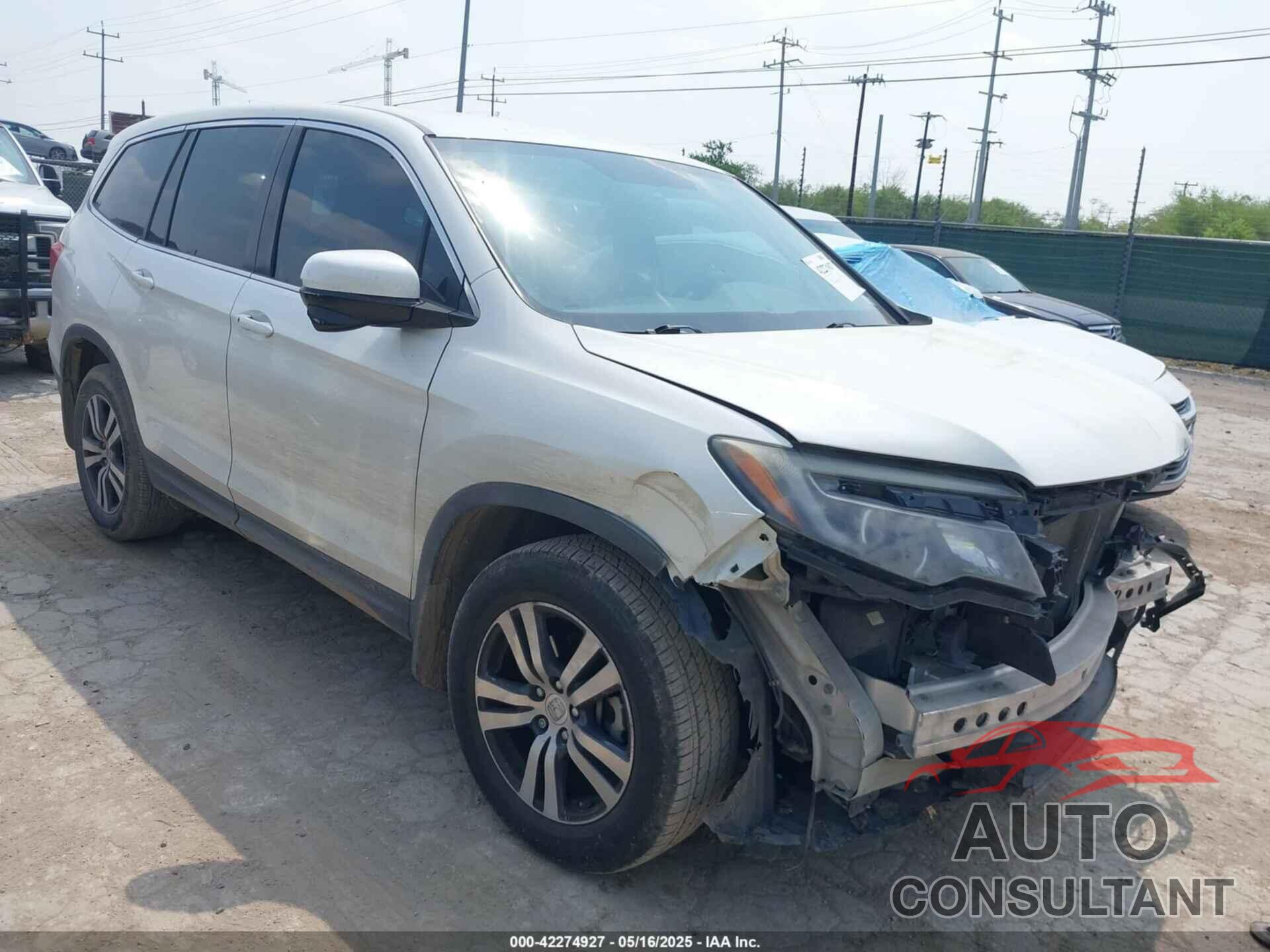 HONDA PILOT 2017 - 5FNYF5H30HB045773