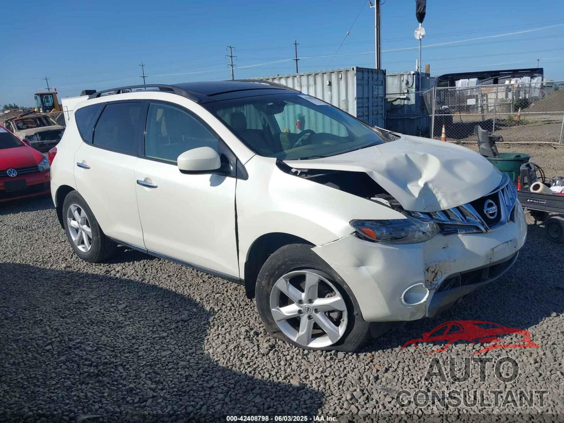NISSAN MURANO 2009 - JN8AZ18W29W133947