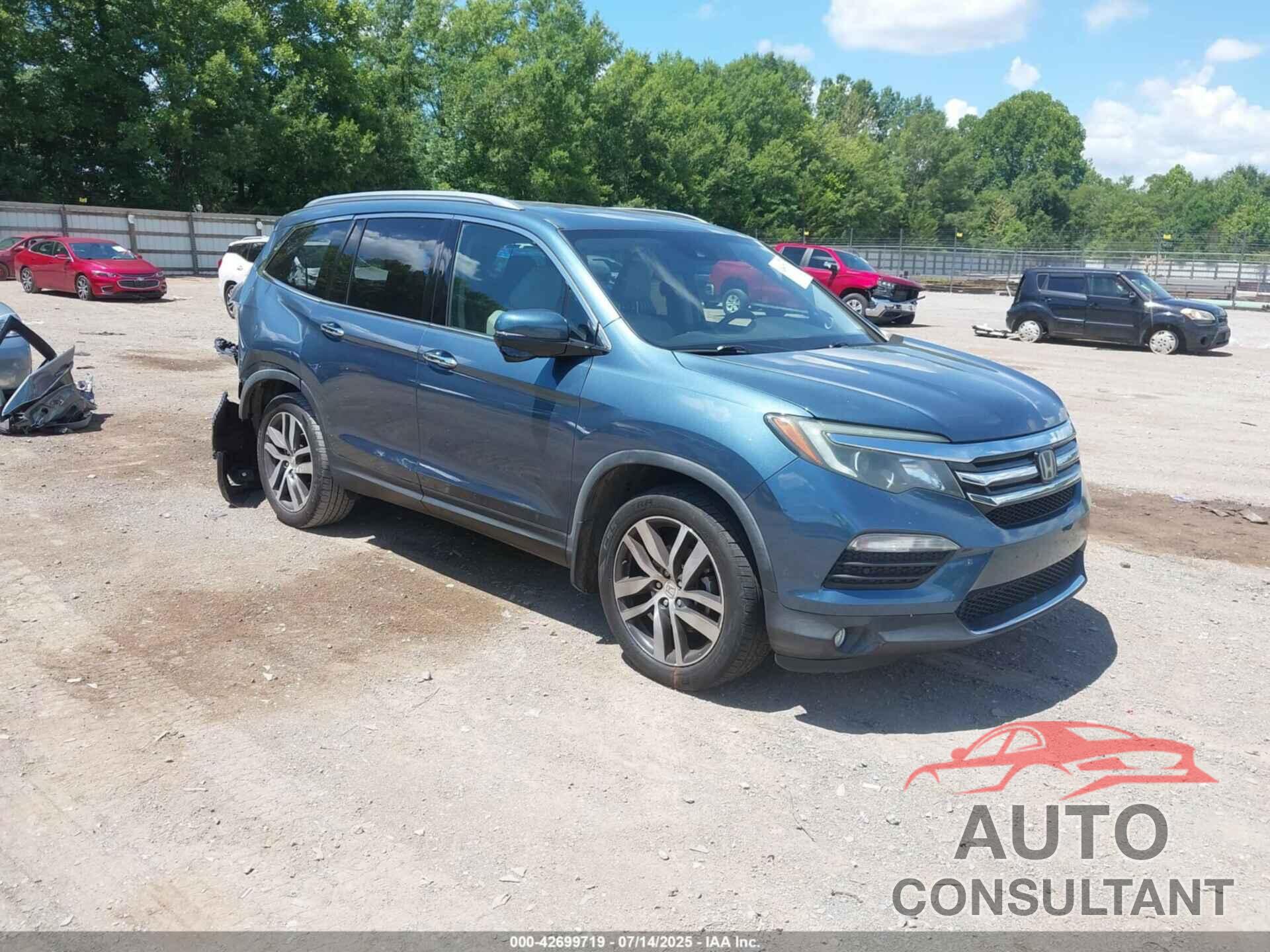 HONDA PILOT 2017 - 5FNYF6H96HB065858