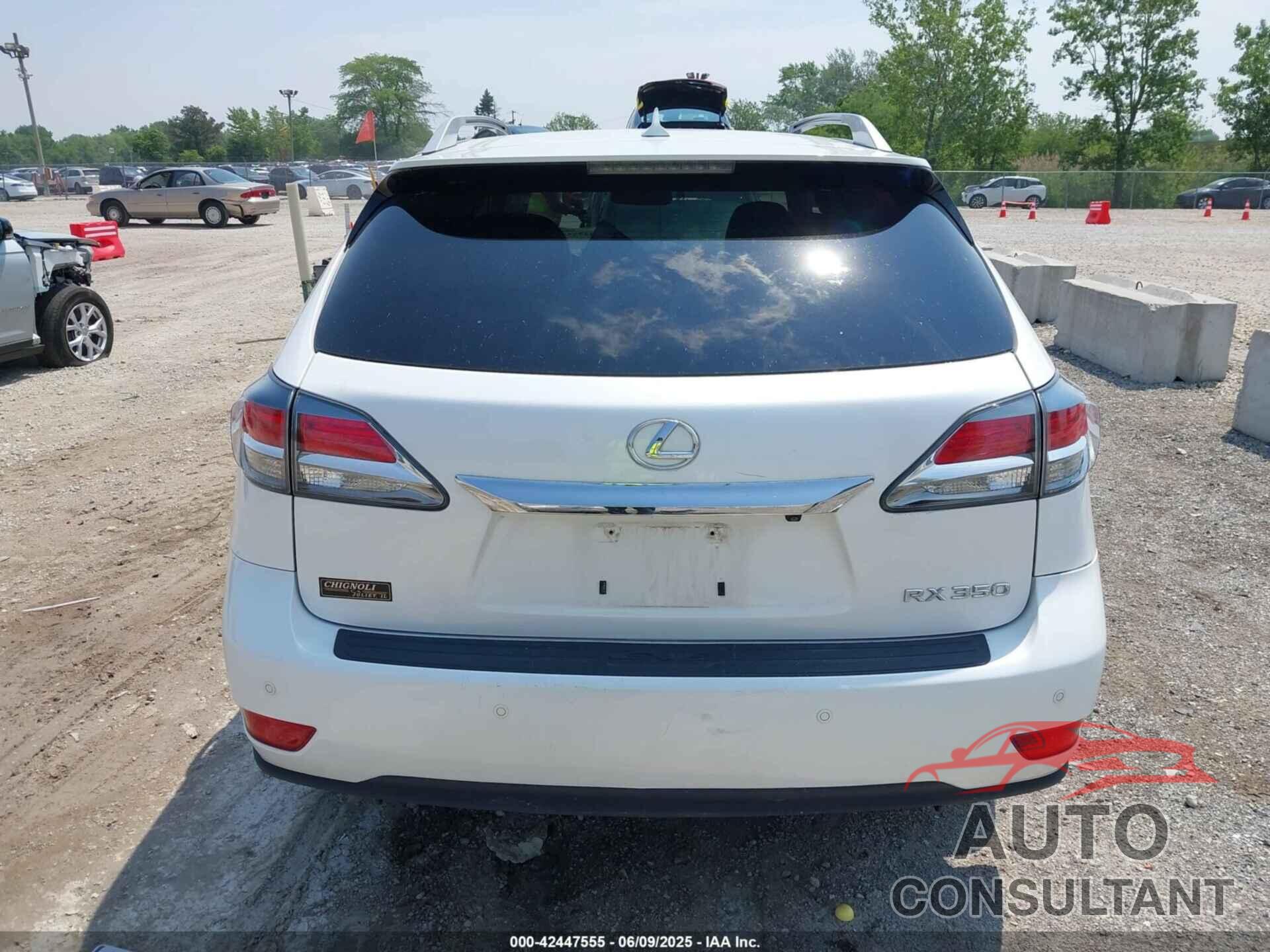 LEXUS RX 350 2013 - 2T2BK1BA9DC171027